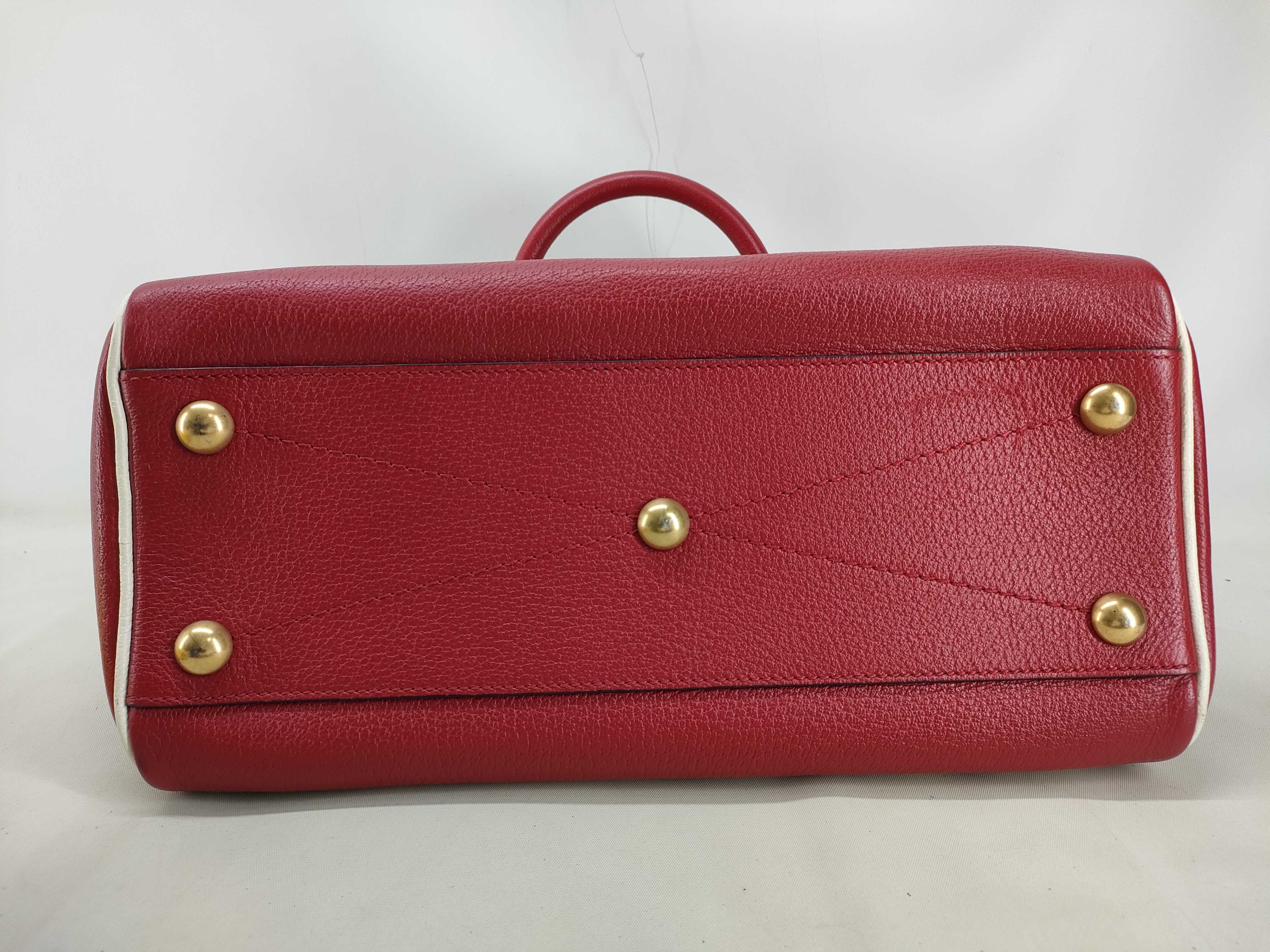 x Adidas Mini Duffle Leather Handbag, Red — view 3