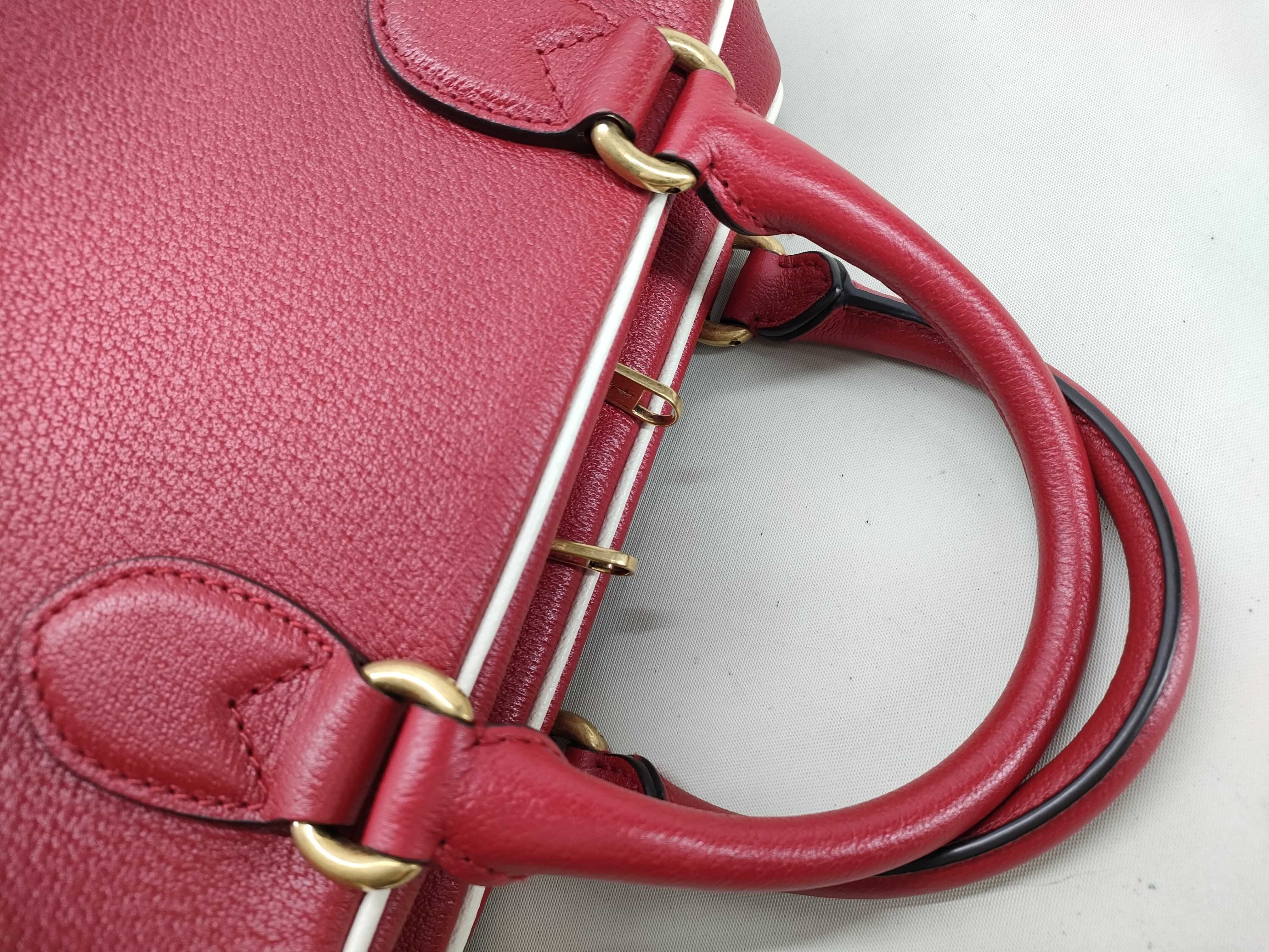 x Adidas Mini Duffle Leather Handbag, Red — view 5