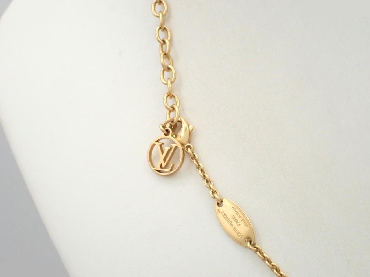LV Iconic Necklace, Rhinestone, Gold, Chain approx. 47cm — view 2