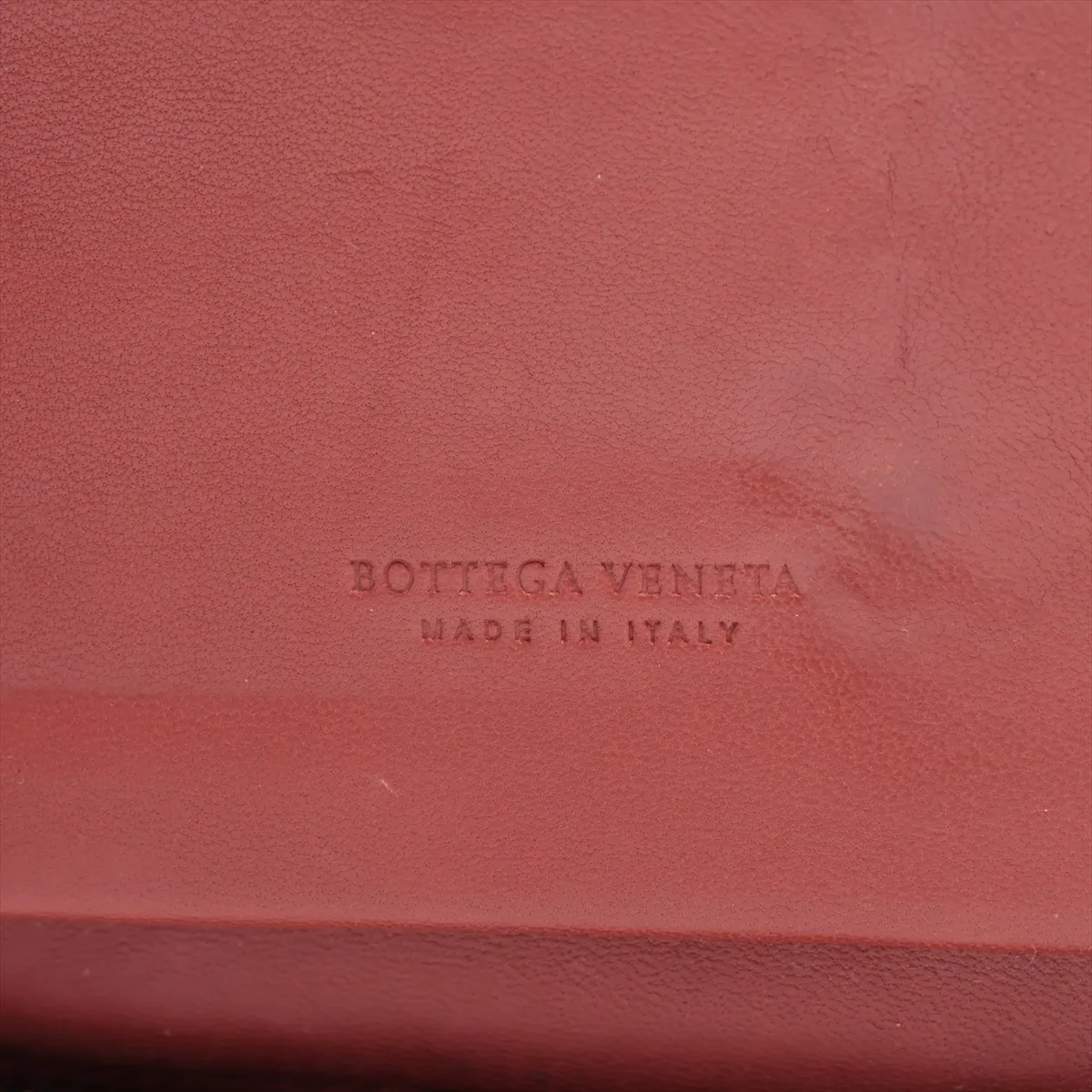 Intrecciato Leather Round Zip Wallet Brown — view 8