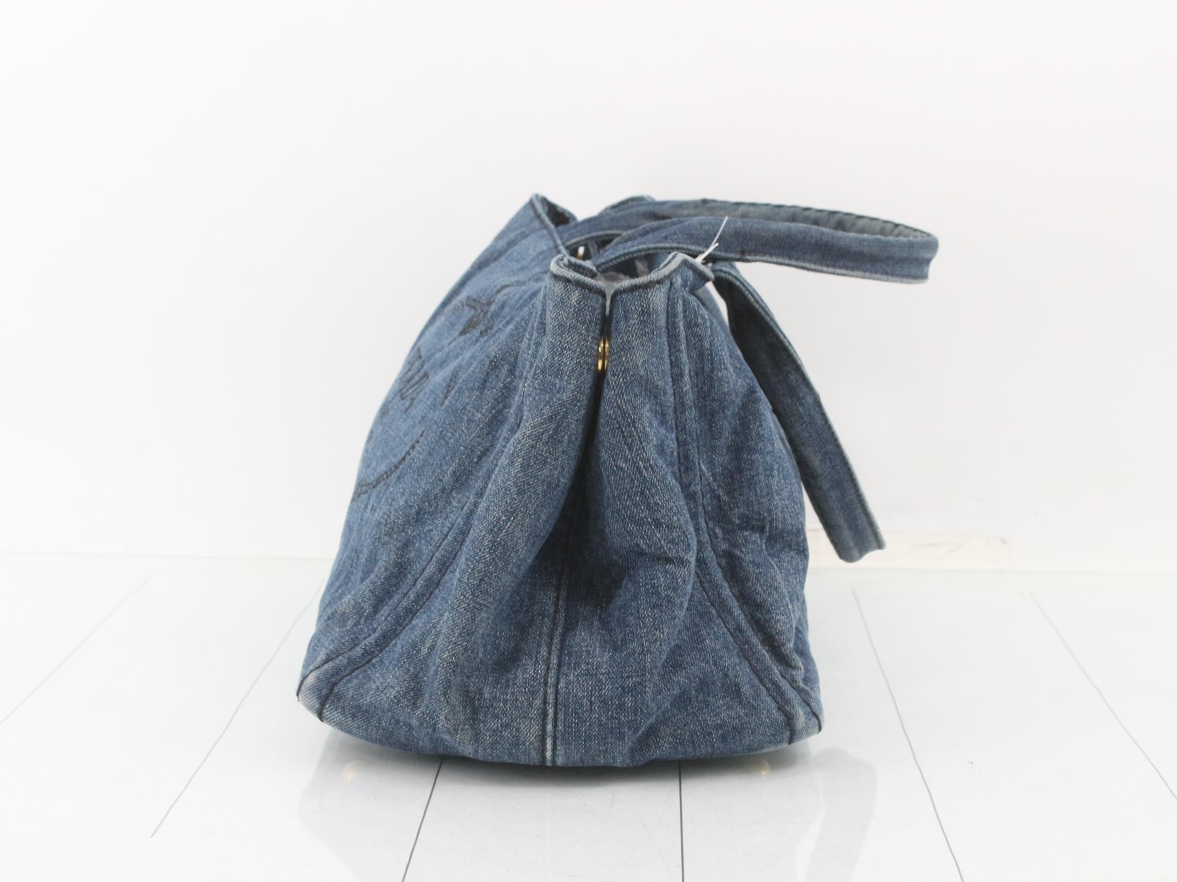 Canapa Denim Tote Bag — view 3