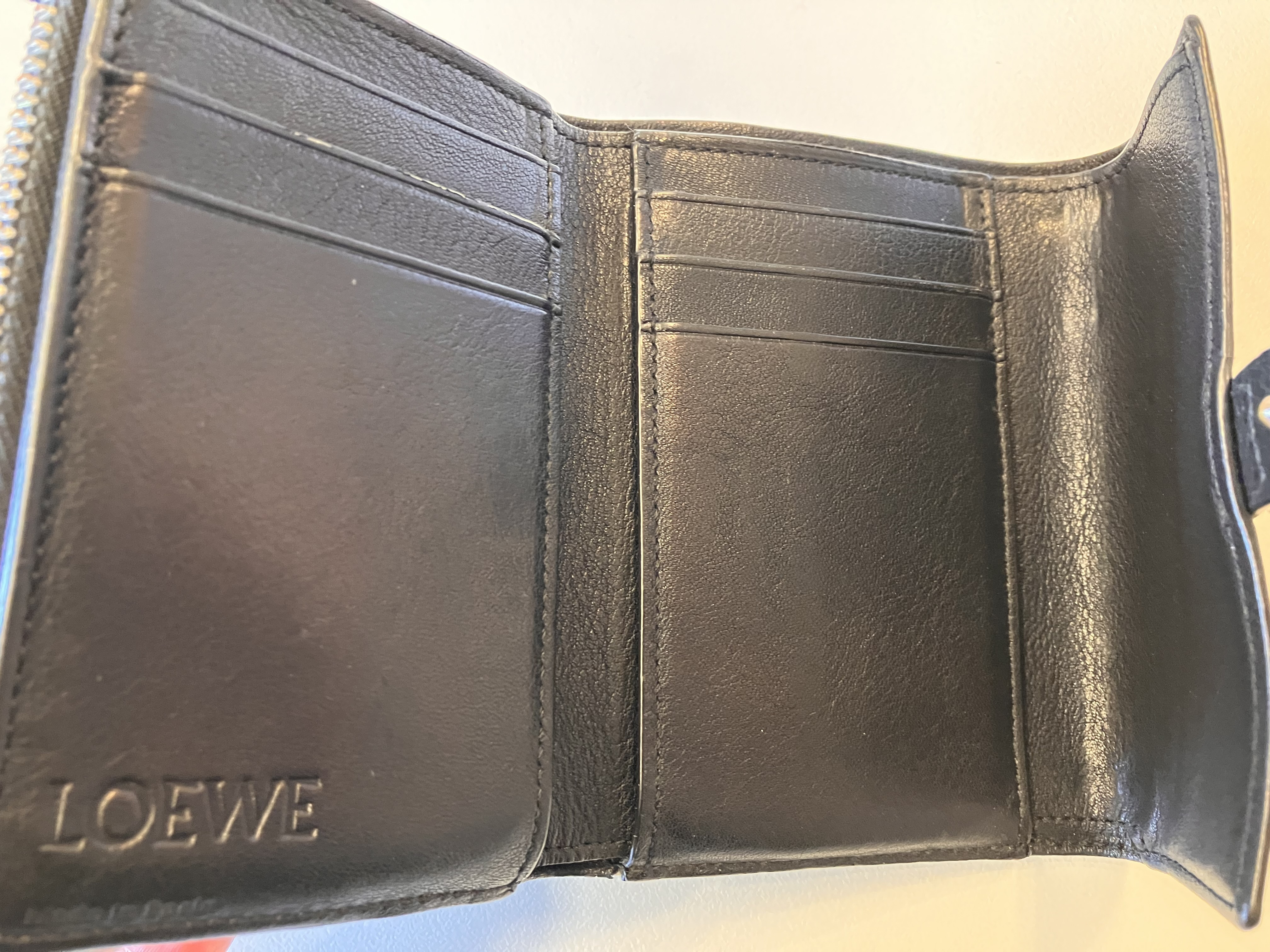 Tri-fold Wallet, Black — view 2