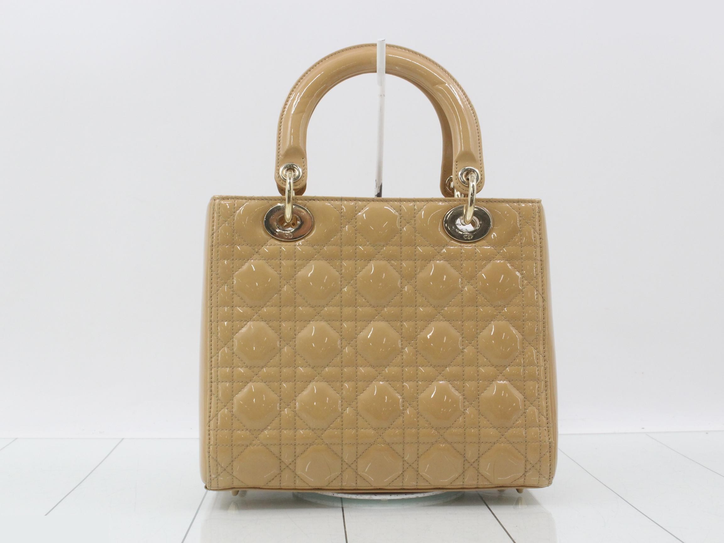 Lady Dior Cannage Enamel 2-Way Handbag — view 2
