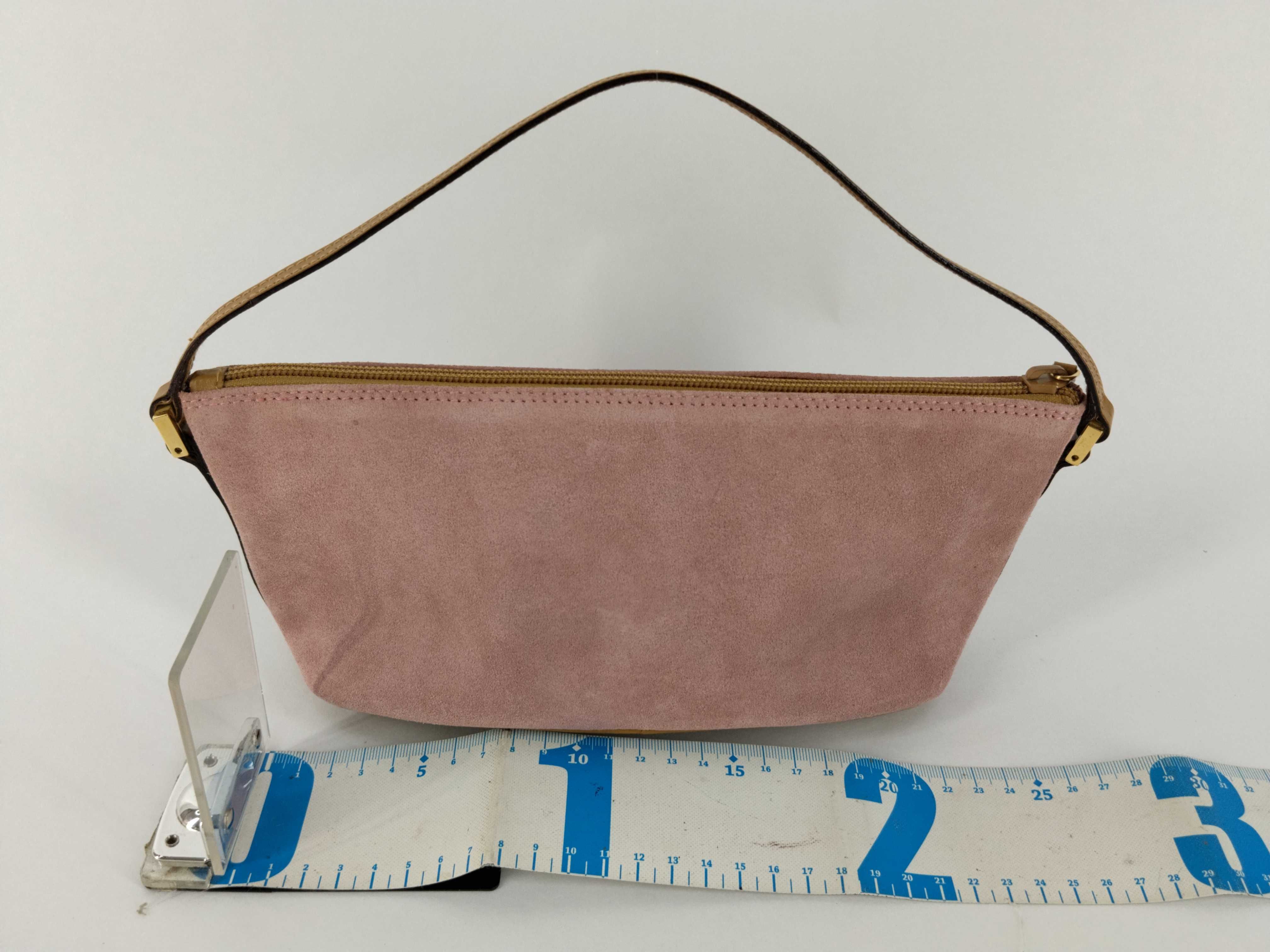 Suede Handbag Pink Handbag — view 2