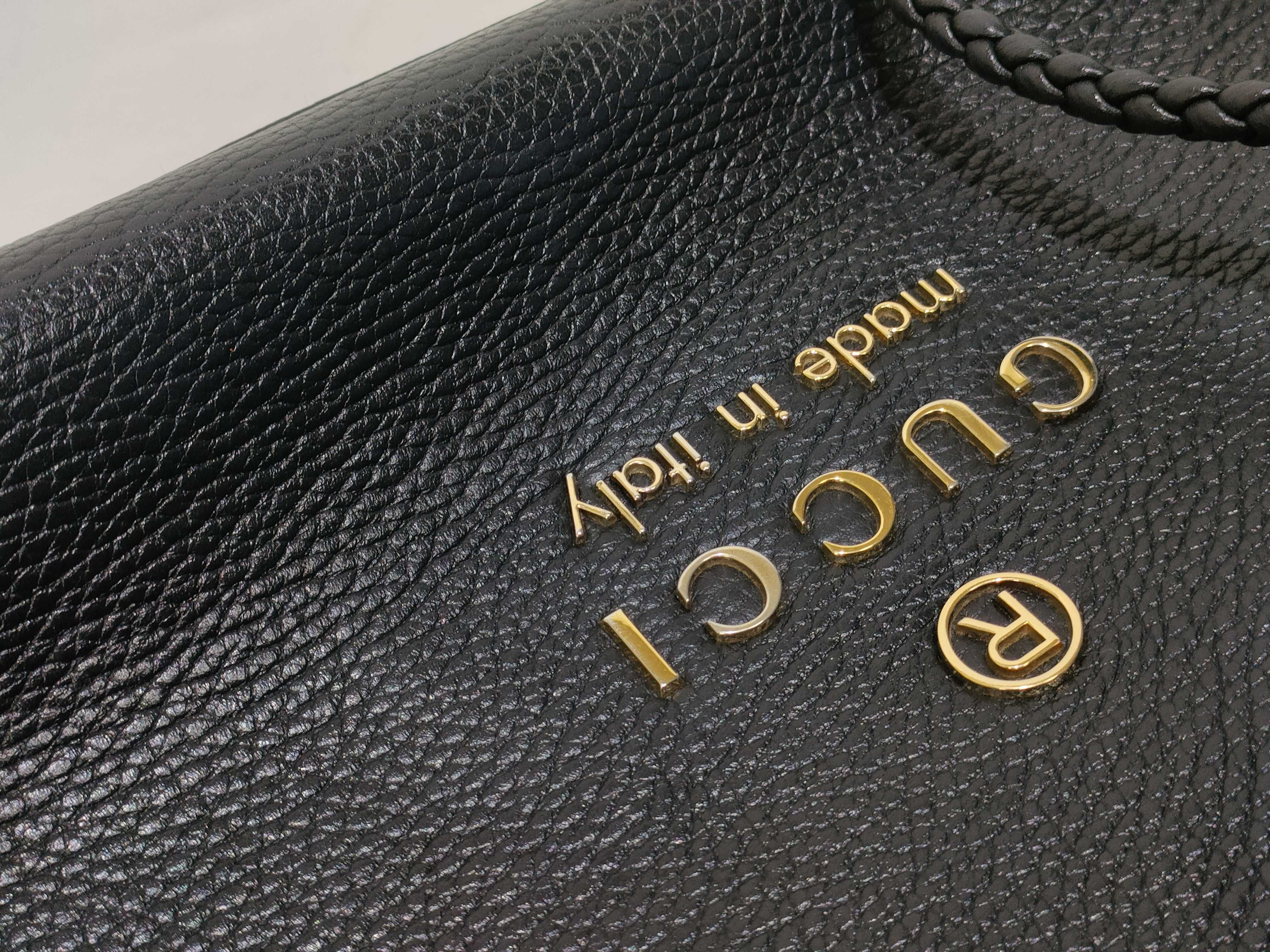 PH- Puffed Tote Bag Black Leather Tote Bag — view 15