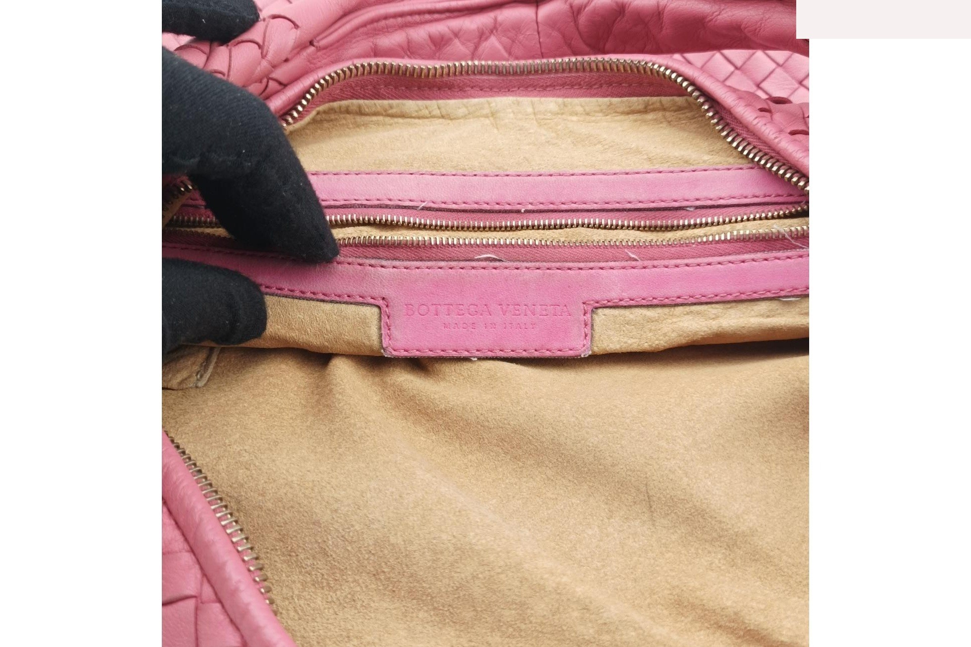 Intrecciato lambskin pink — view 7