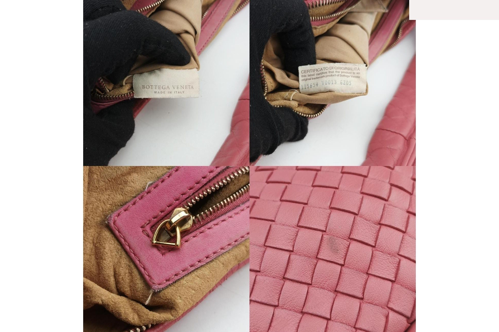 Intrecciato lambskin pink — view 8