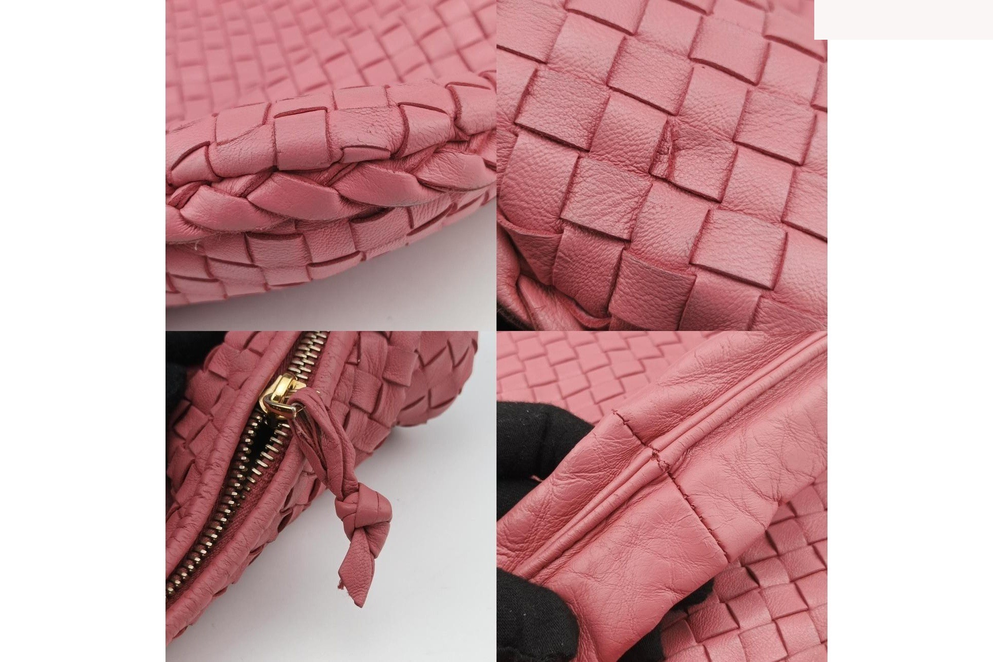 Intrecciato lambskin pink — view 9