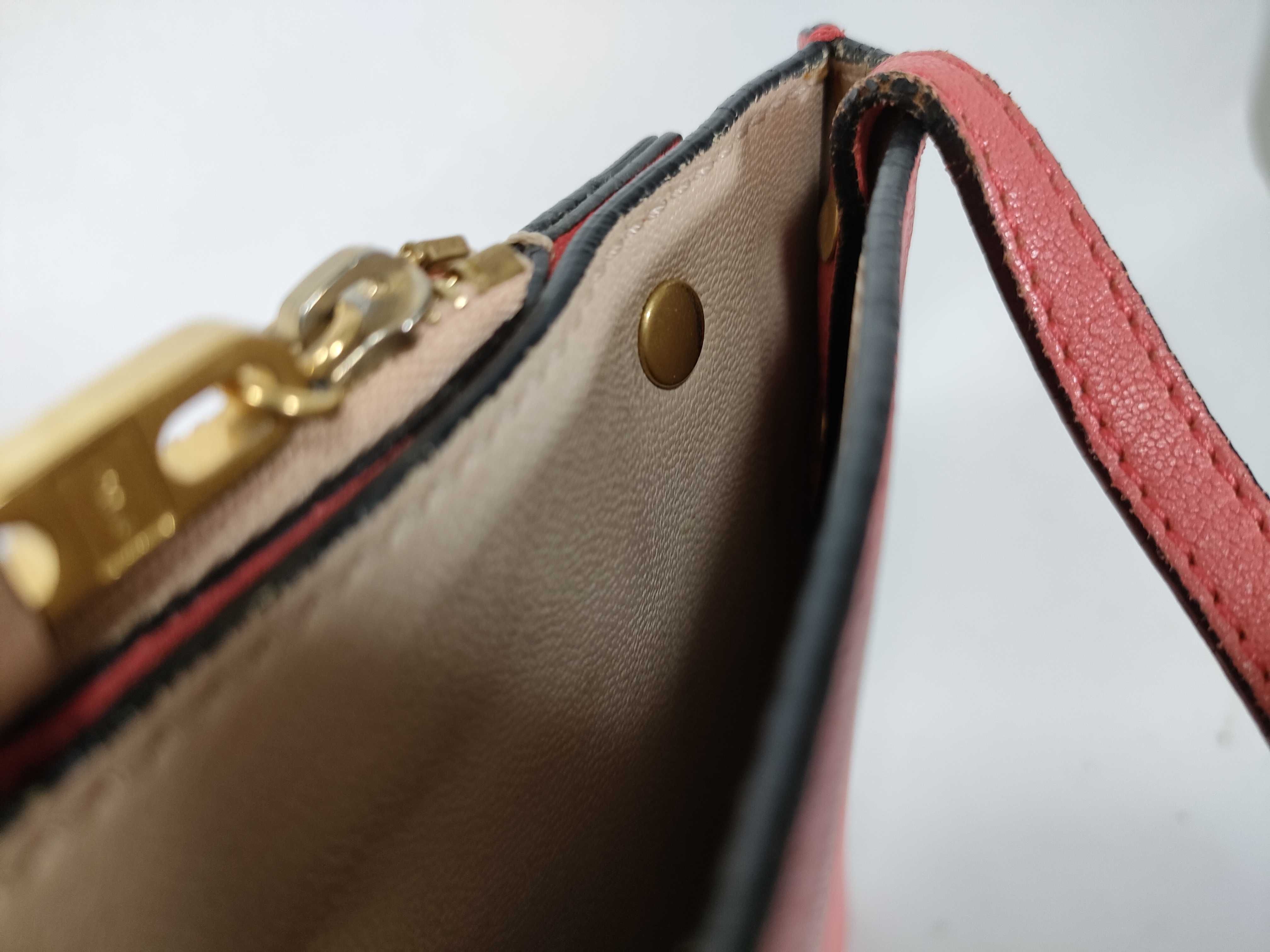 leather shoulder bag, pink shoulder bag — view 13