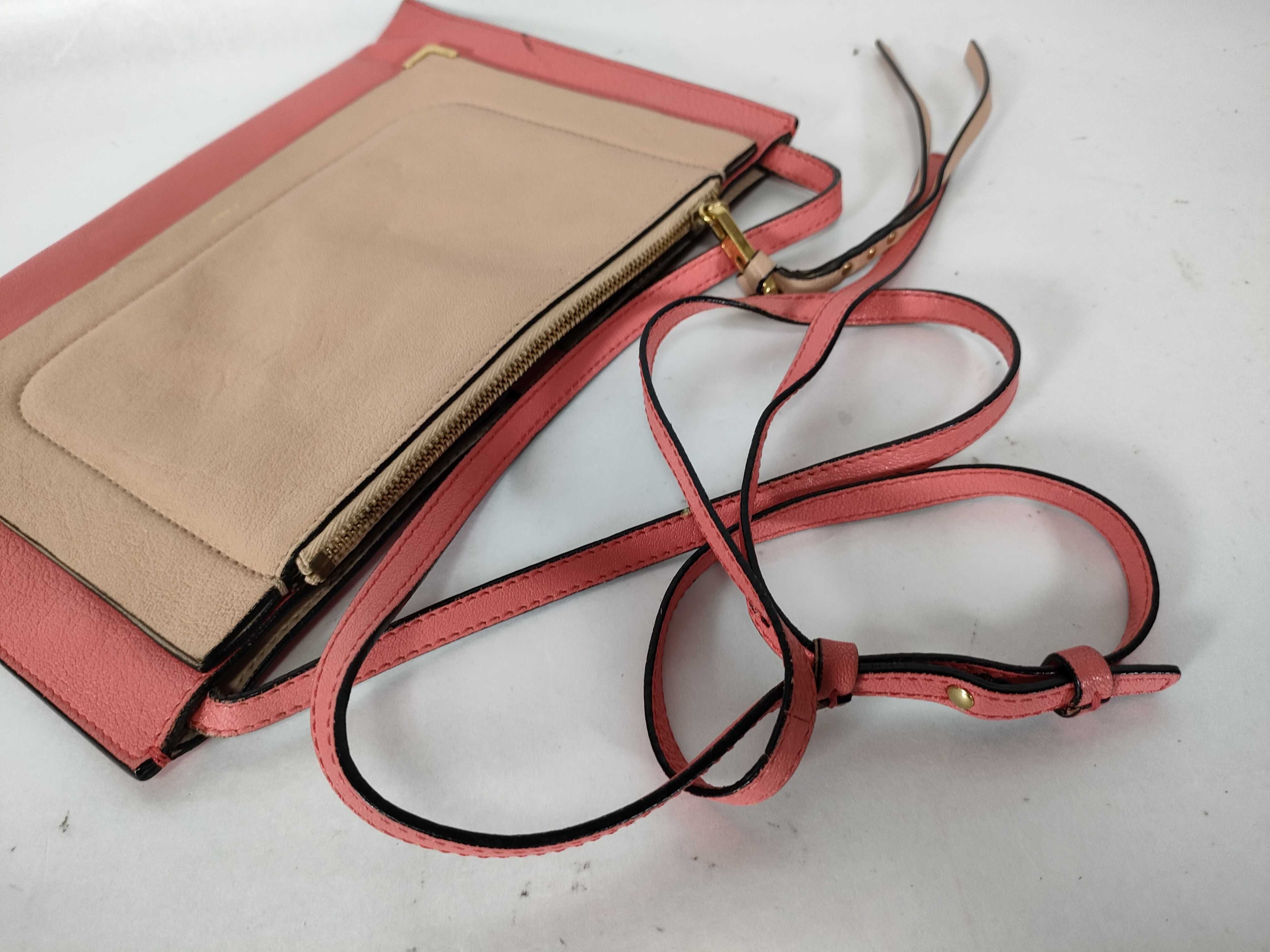 leather shoulder bag, pink shoulder bag — view 3