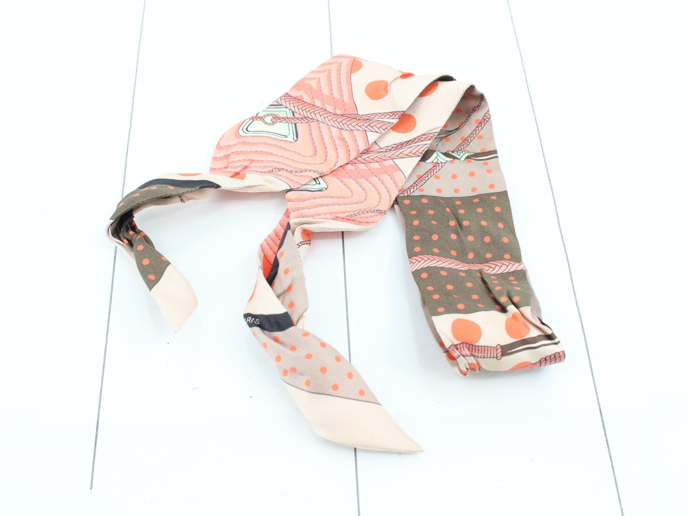 Twilly, pink, beige, silk — view 2