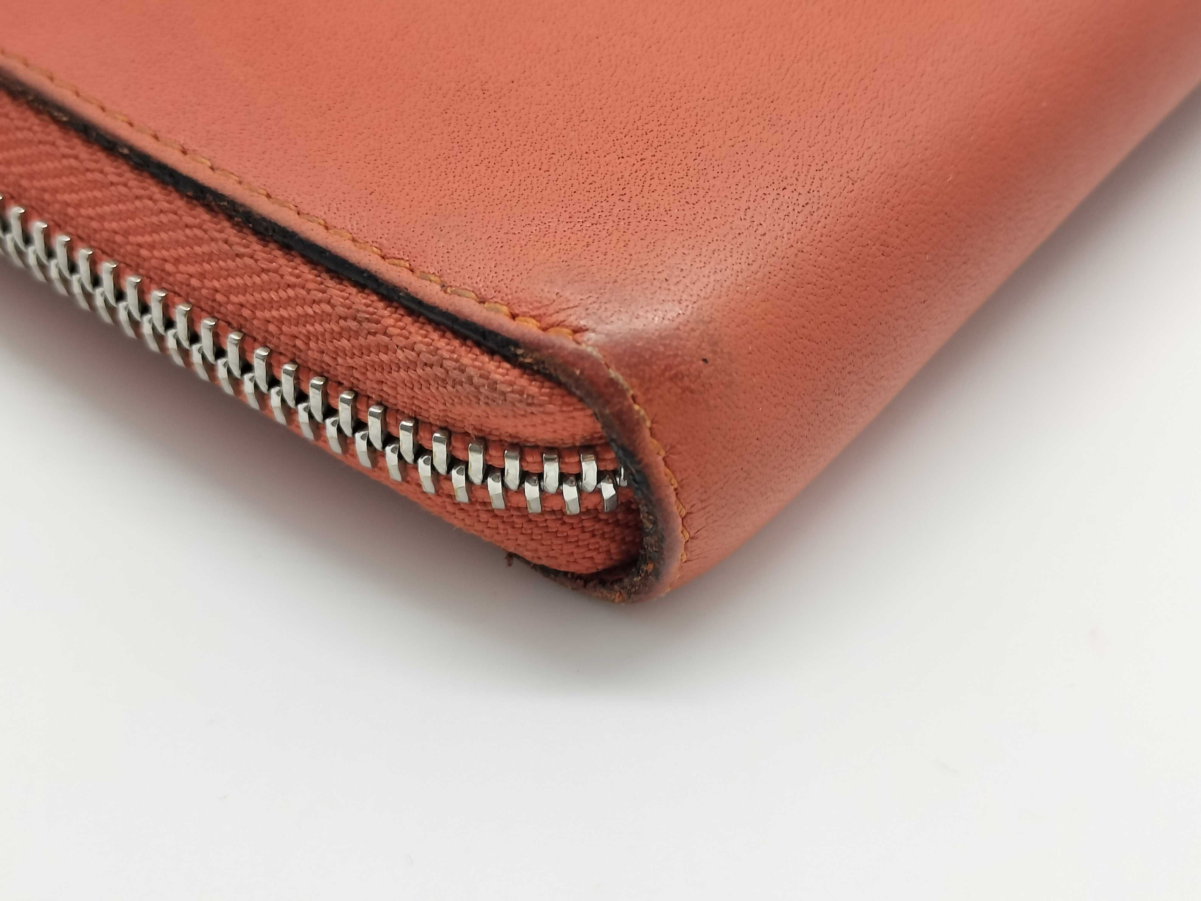 Leather Round Wallet Long Wallet — view 3