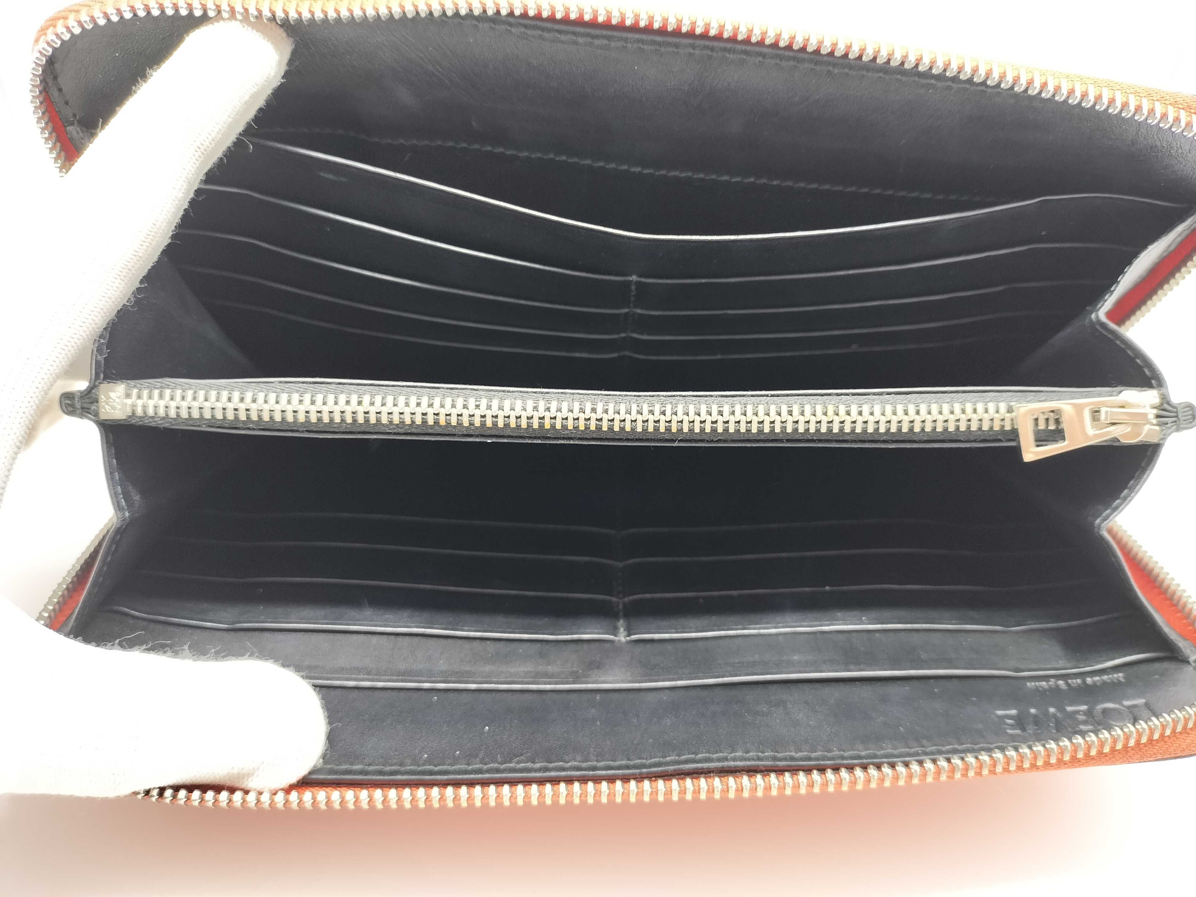 Leather Round Wallet Long Wallet — view 9