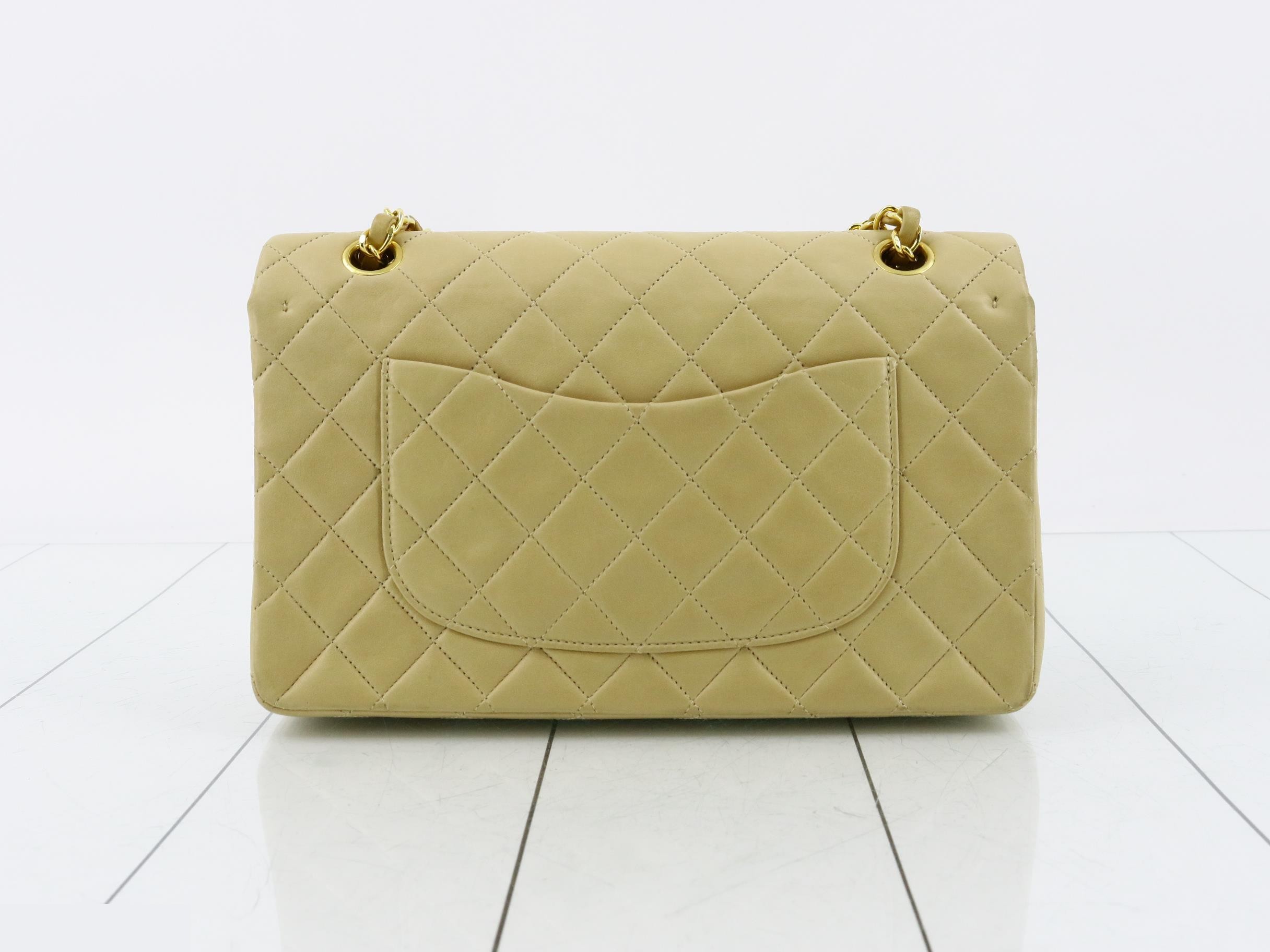 Matelassé Chain Shoulder Bag with Double Flap — view 2