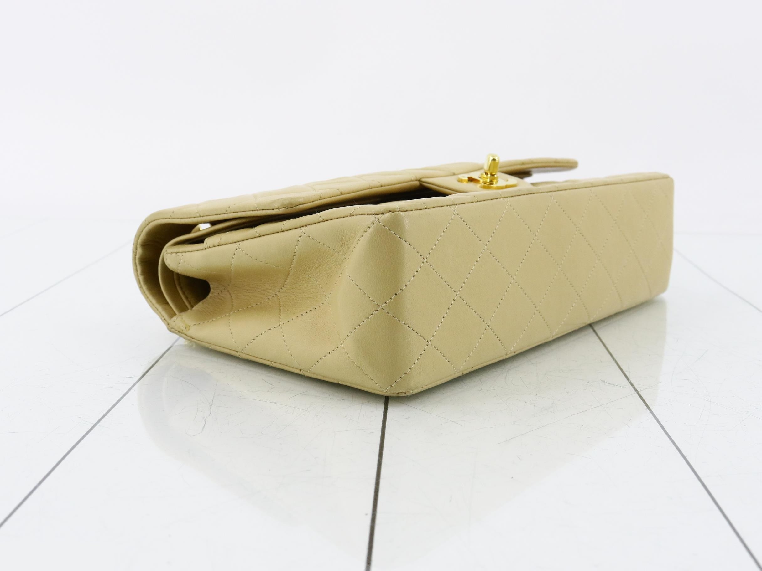 Matelassé Chain Shoulder Bag with Double Flap — view 5