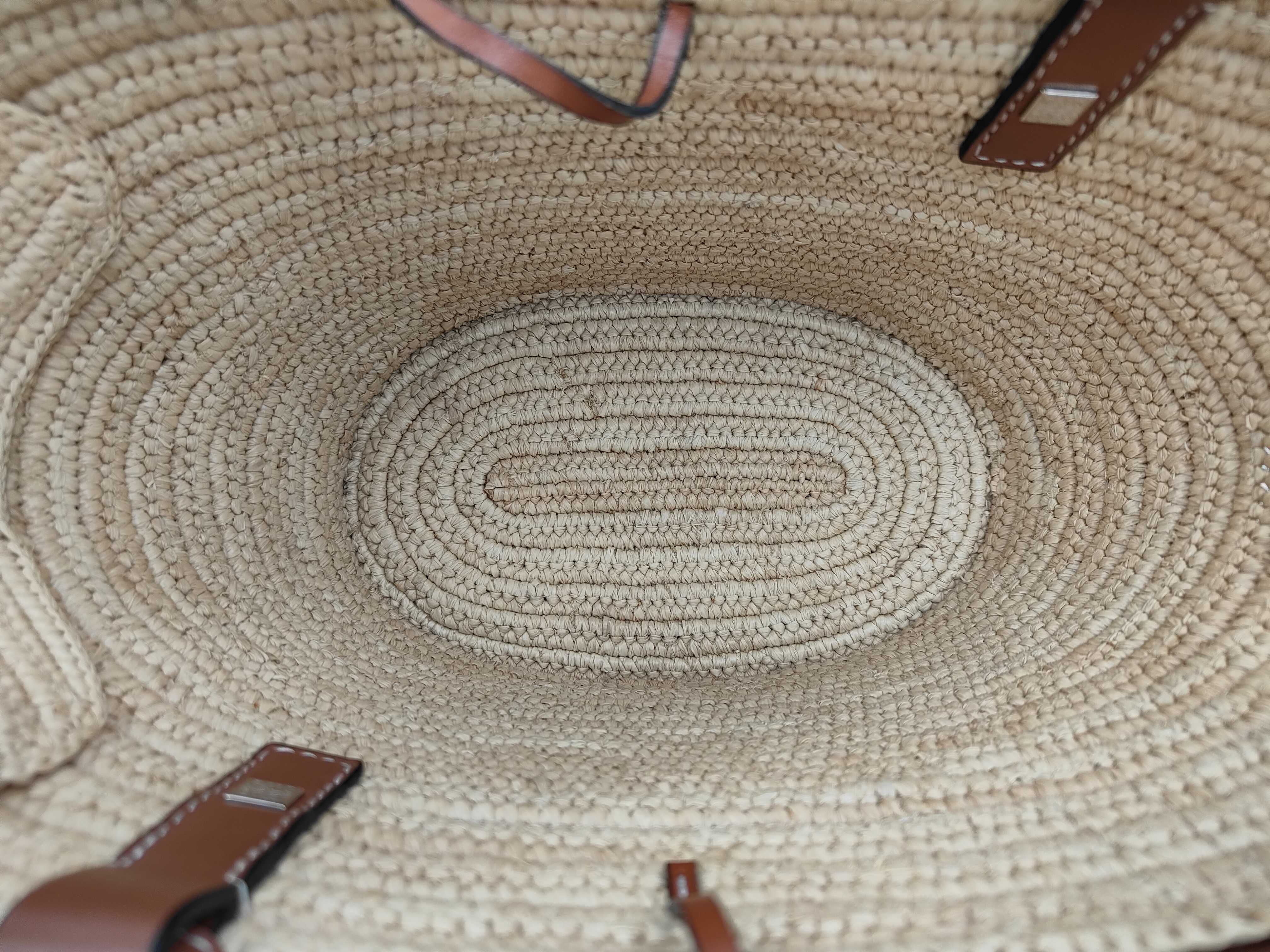 Basket Bag Small Raffia Natural Tan Handbag — view 11