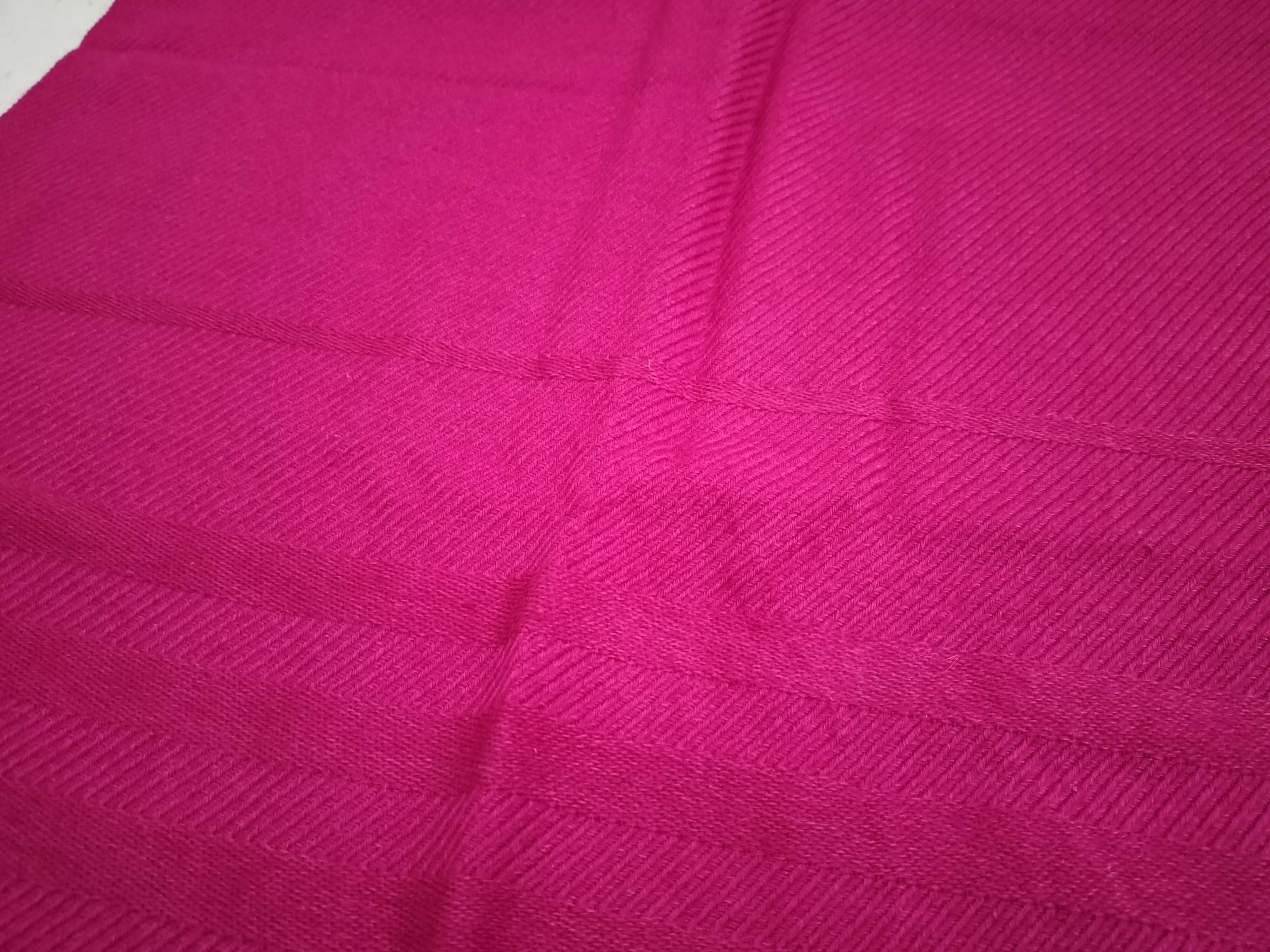 Blue Label Fringe Scarf, Horse Logo, Wool x Silk x Cashmere, Fuchsia Pink, with Box and Tags, Other Accessories — view 10