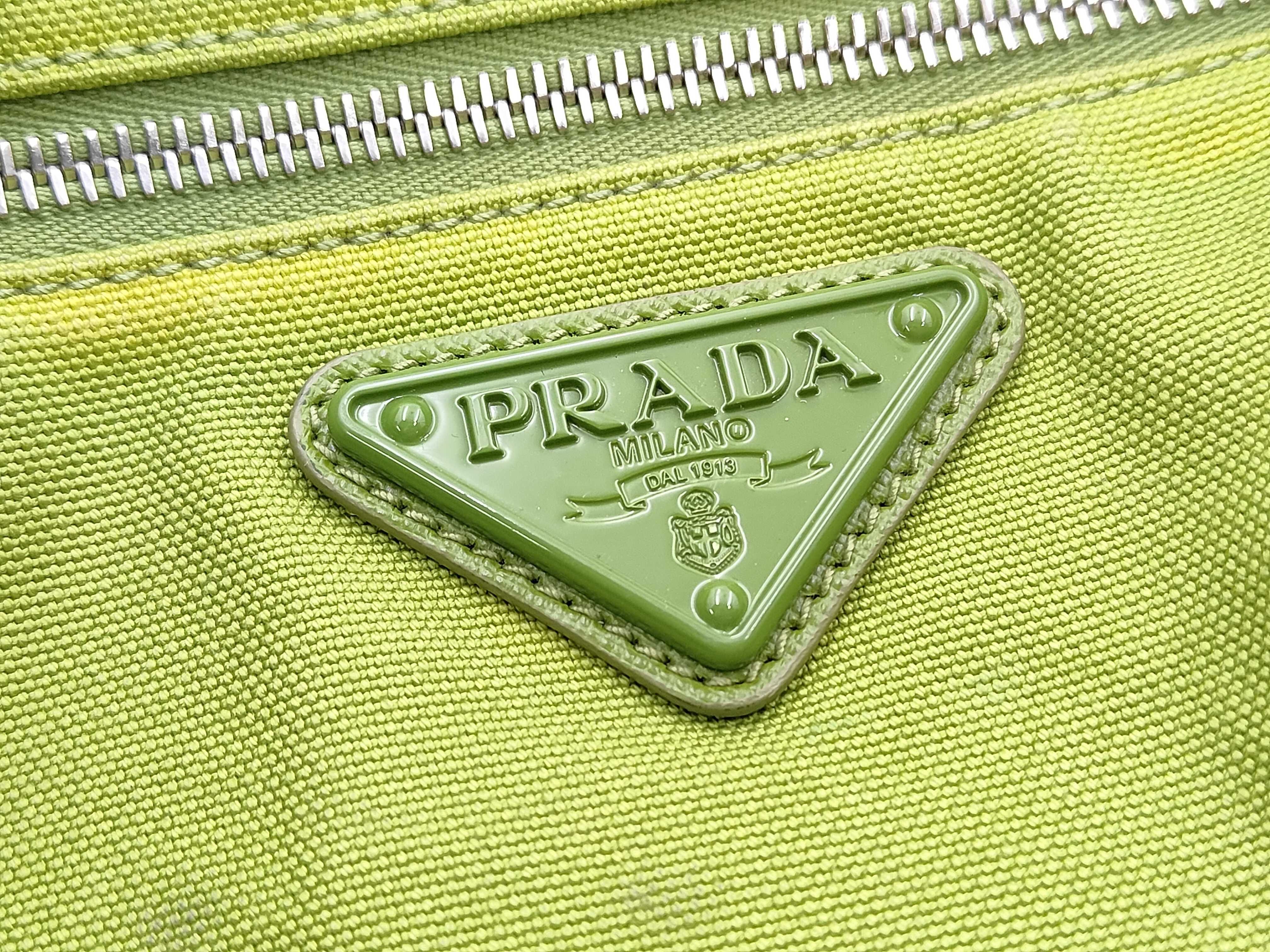 Shoulder Bag, Canvas, Green — view 11