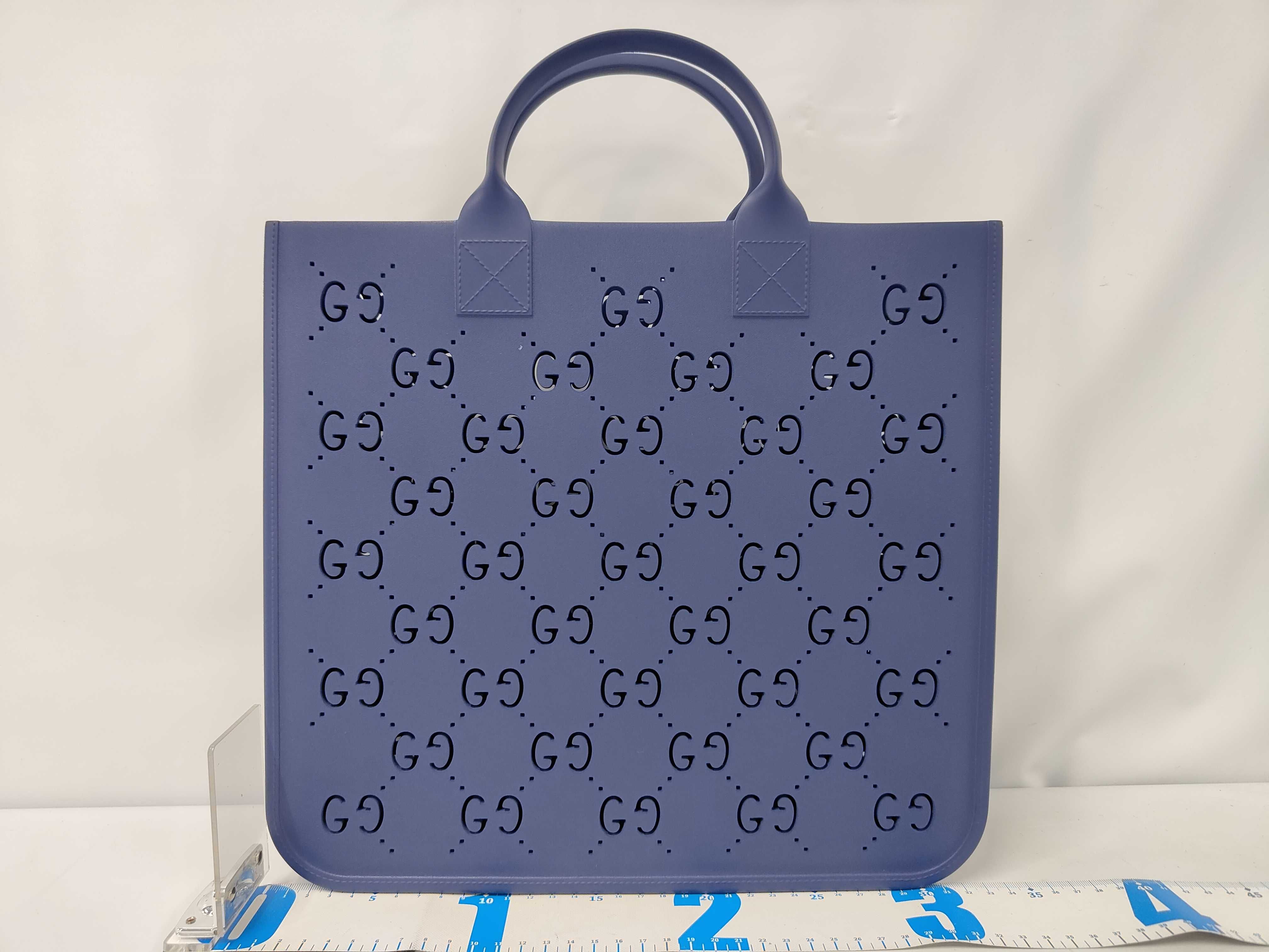 GG Supreme Children's Rubber Handbag 679365 Blue Handbag — view 2