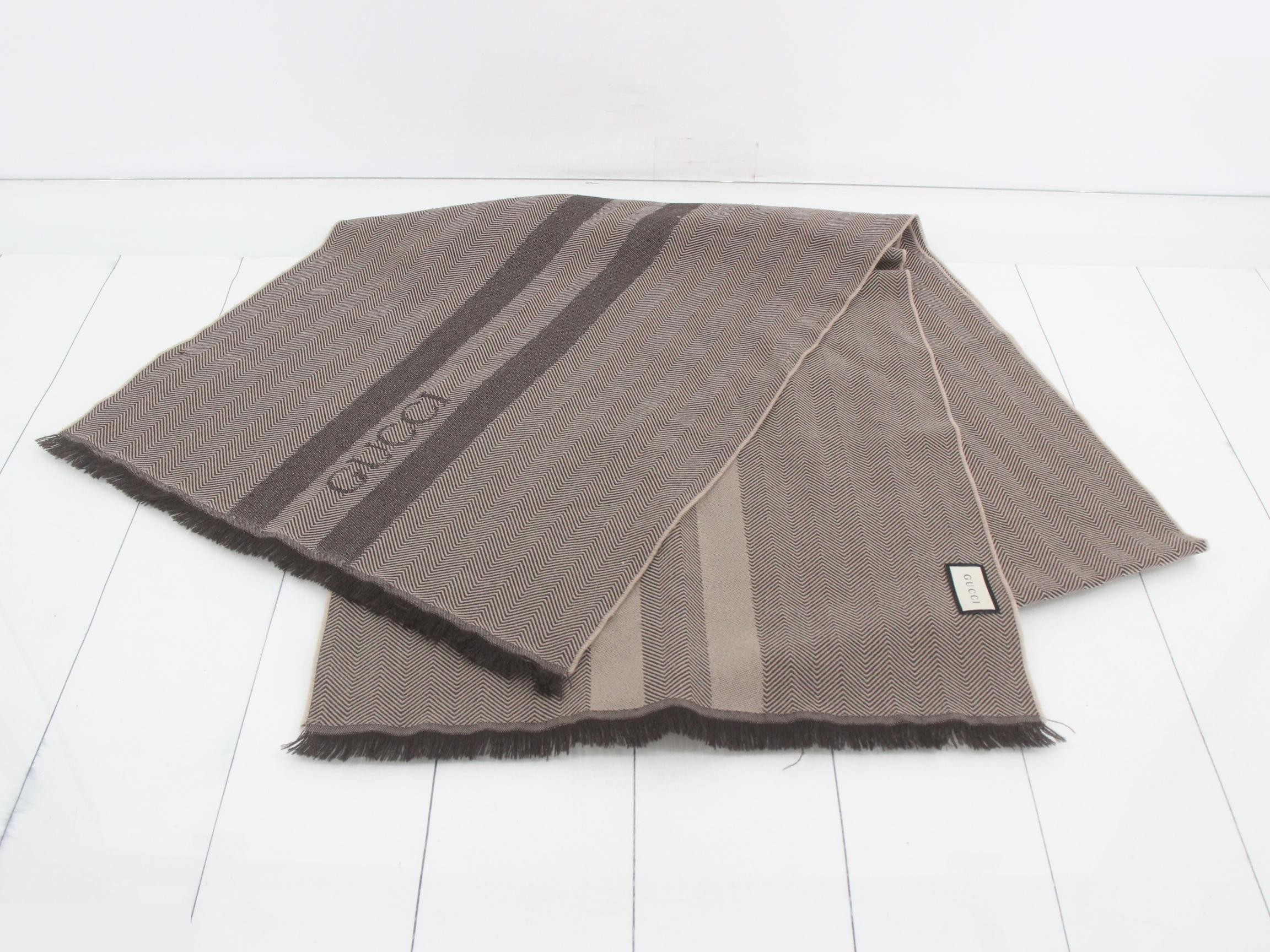 logo scarf with tag. — view 2