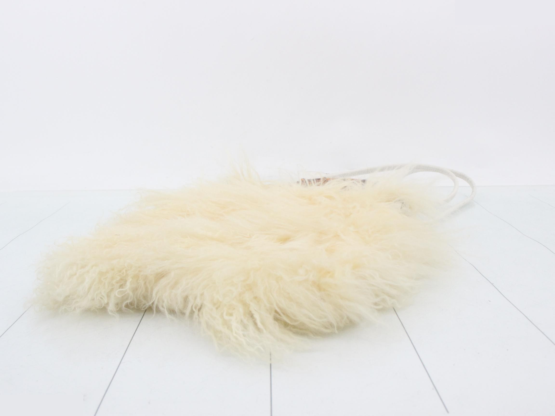 Fur and bamboo 2-way shoulder bag — view 6