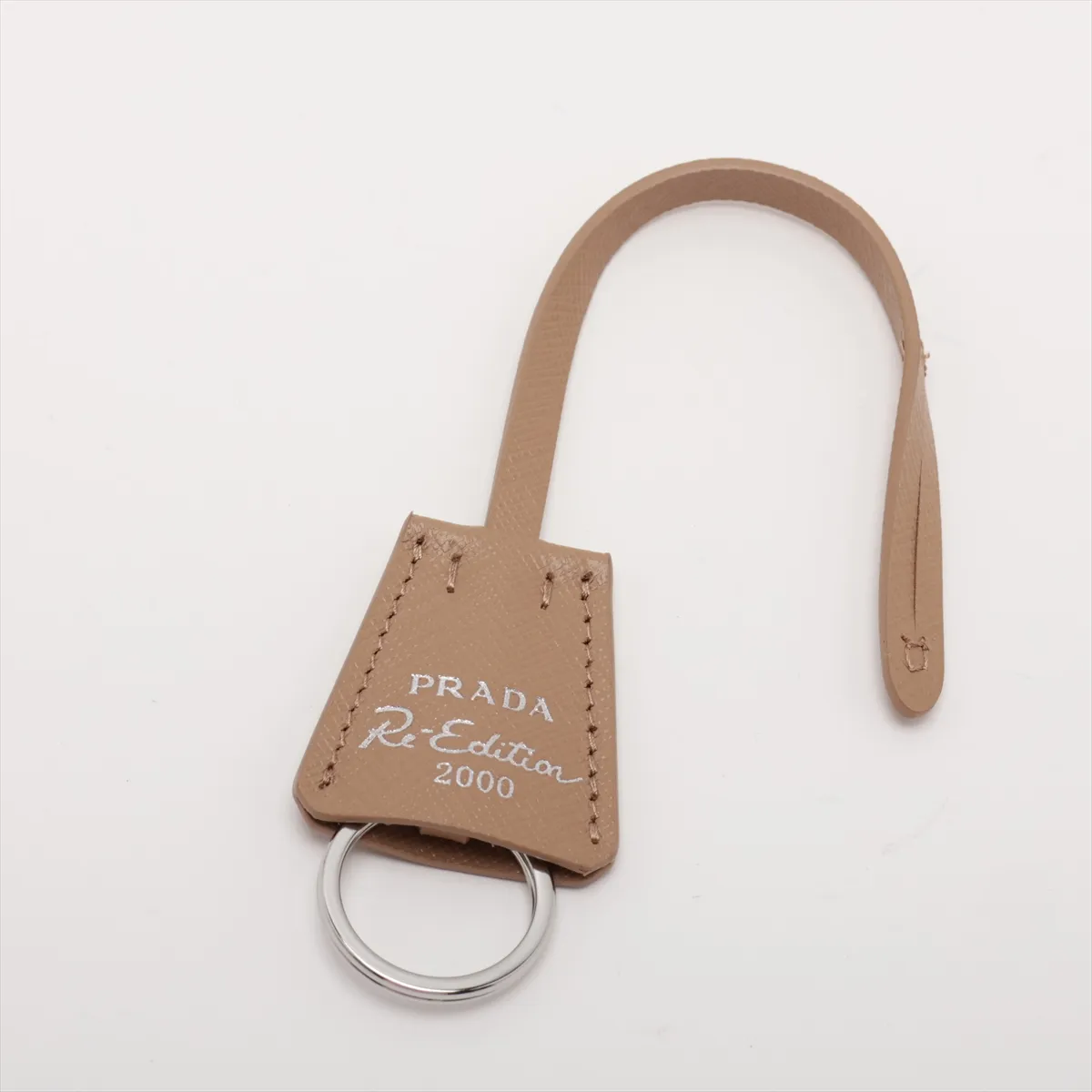 Tessuto Nylon x Leather Handbag, Beige — view 9