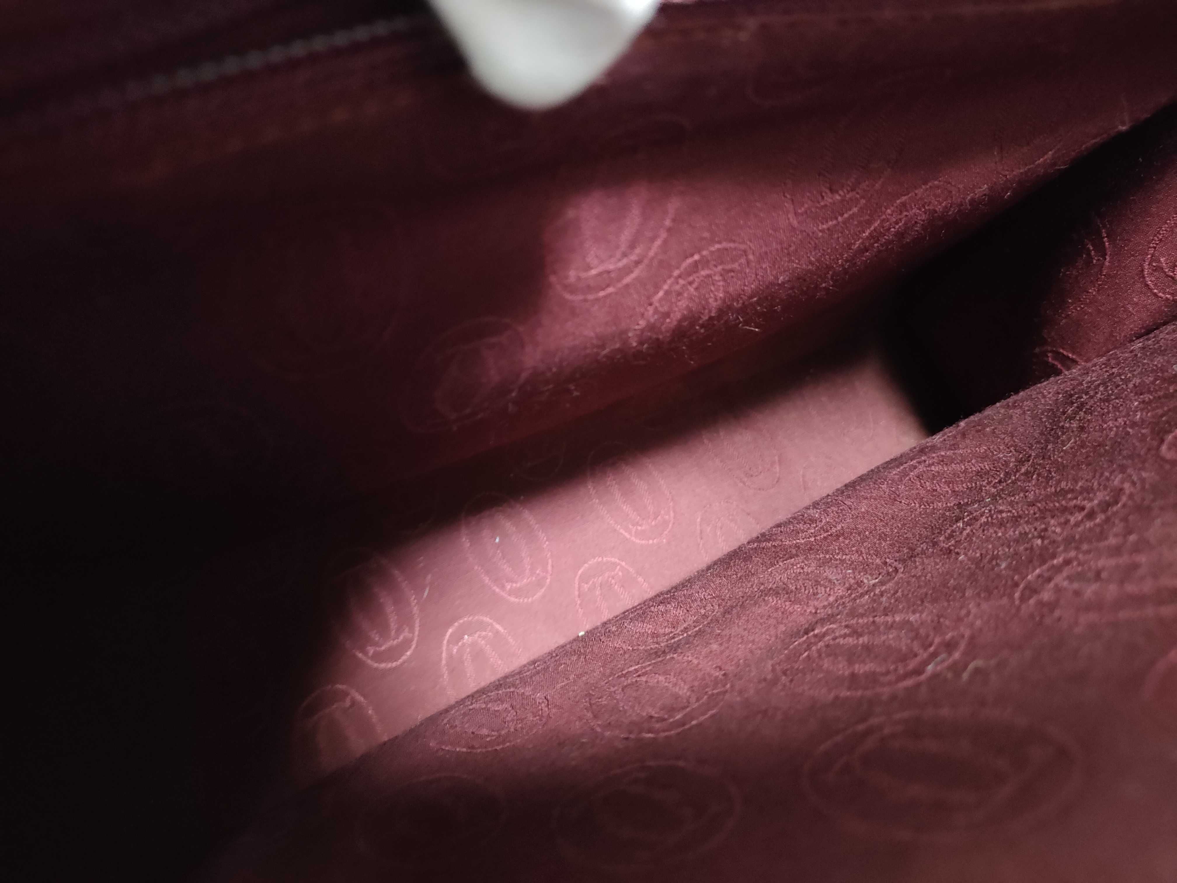 Must Line Bordeaux Leather Top Handle Handbag — view 14
