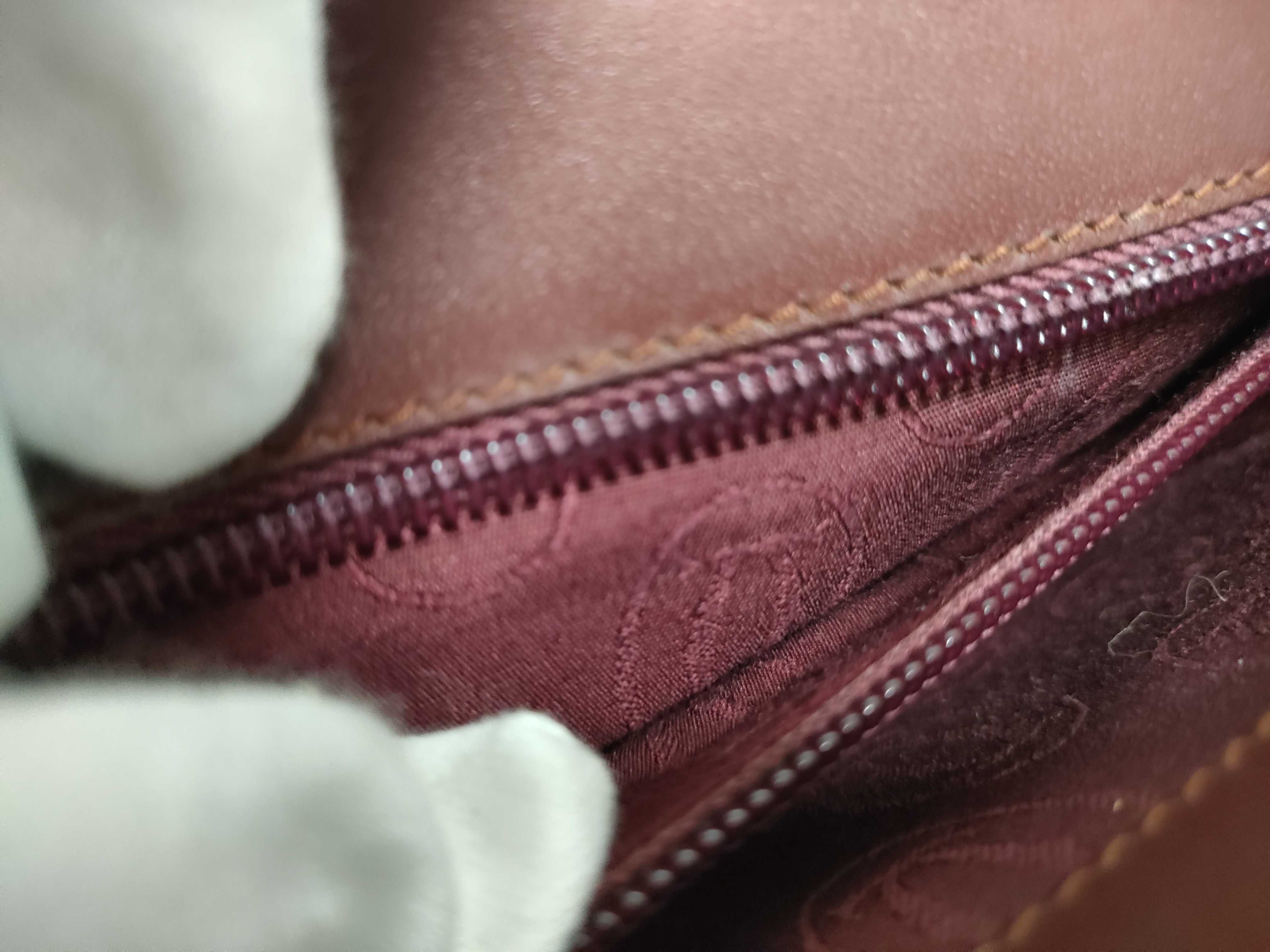 Must Line Bordeaux Leather Top Handle Handbag — view 15