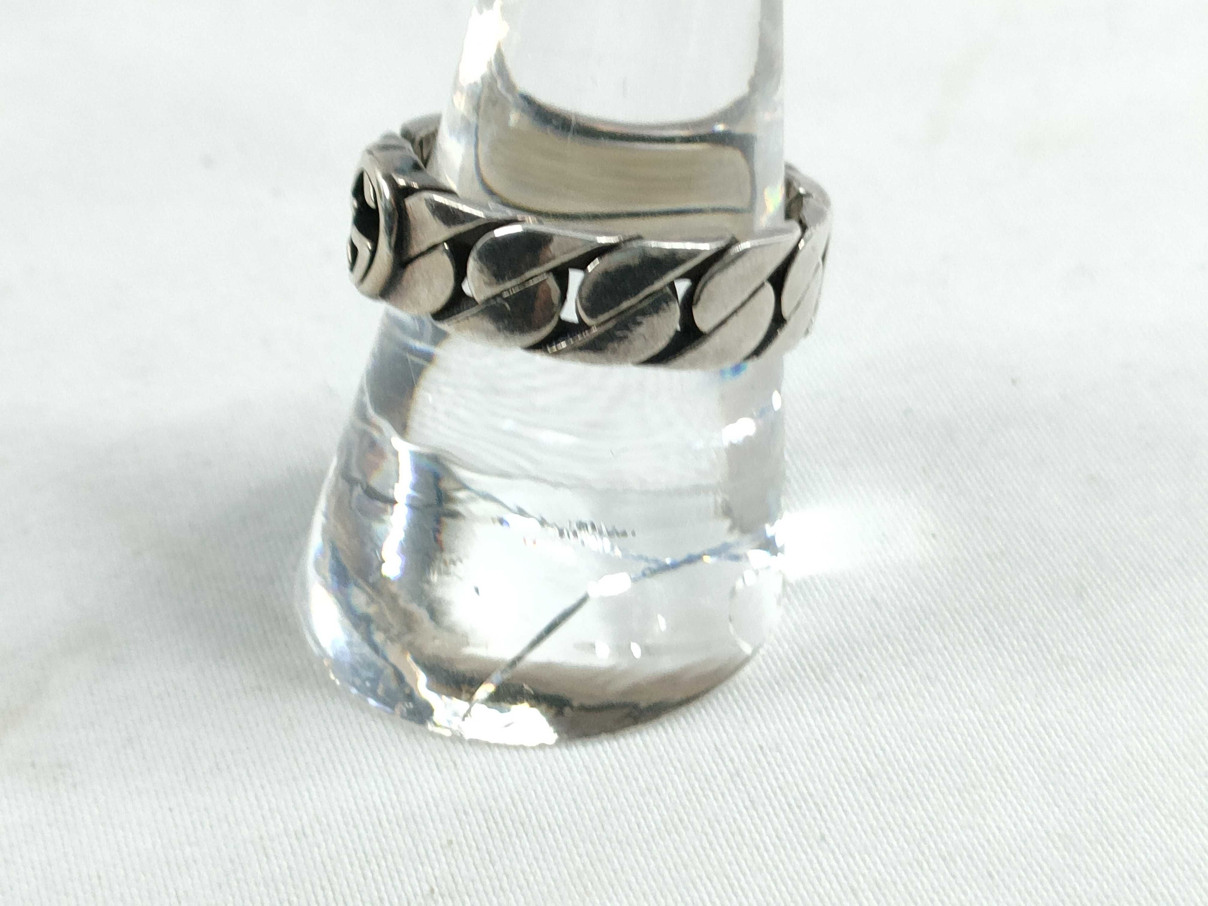 Interlocking G Silver Ring (8824) — view 2