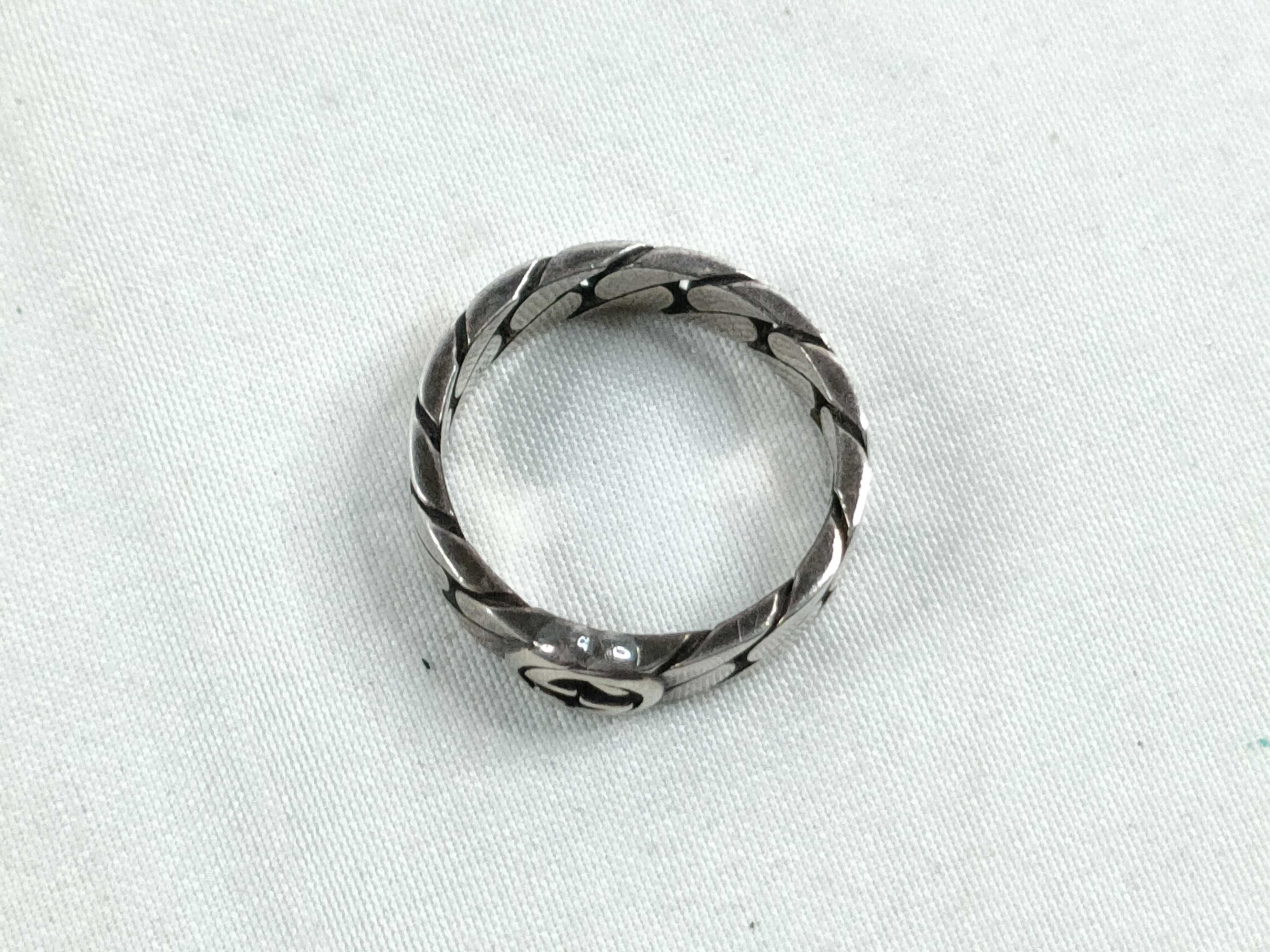 Interlocking G Silver Ring (8824) — view 5