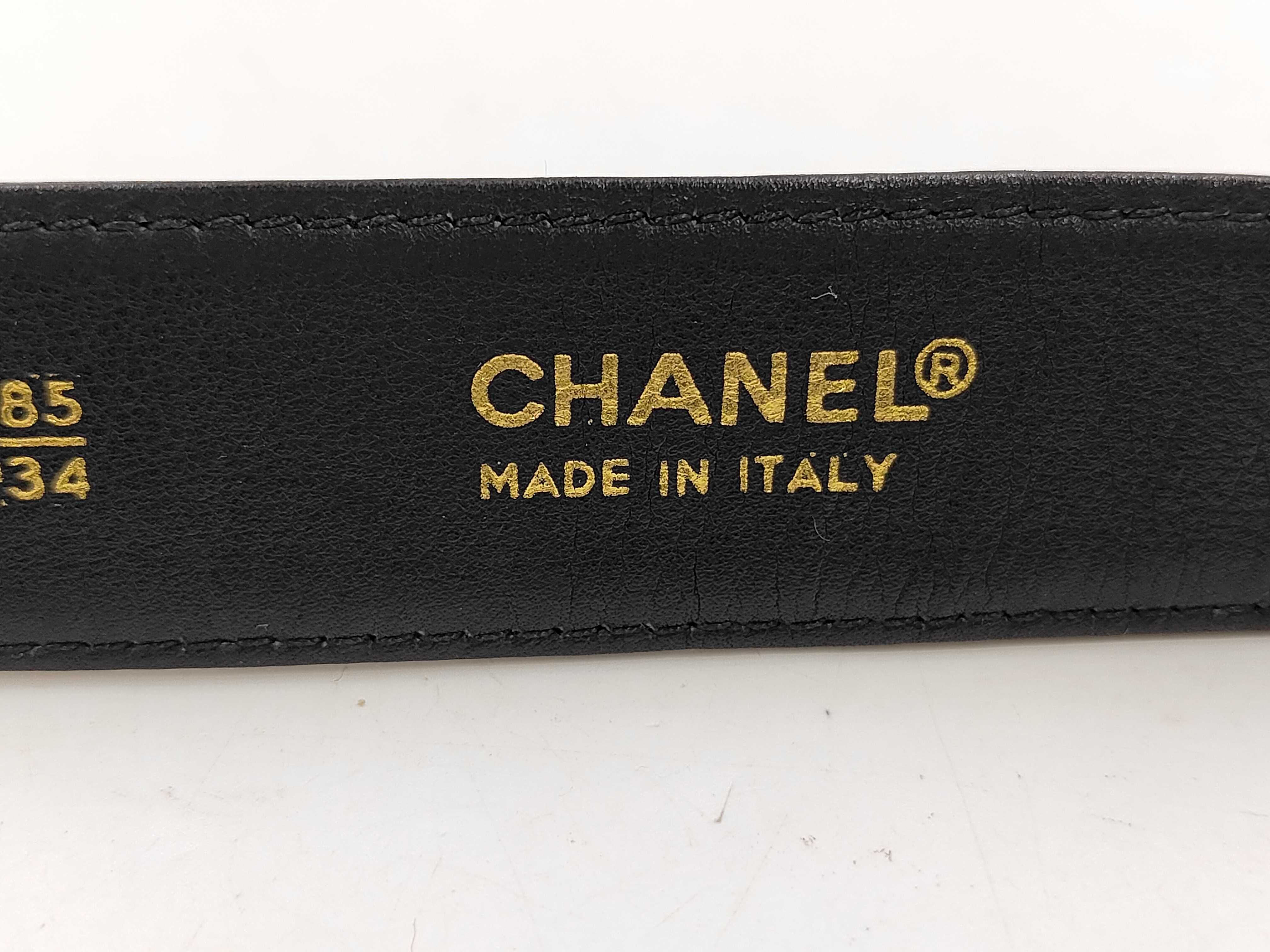 Triple Pouch Belt with Coco Mark - Black Belt — view 3