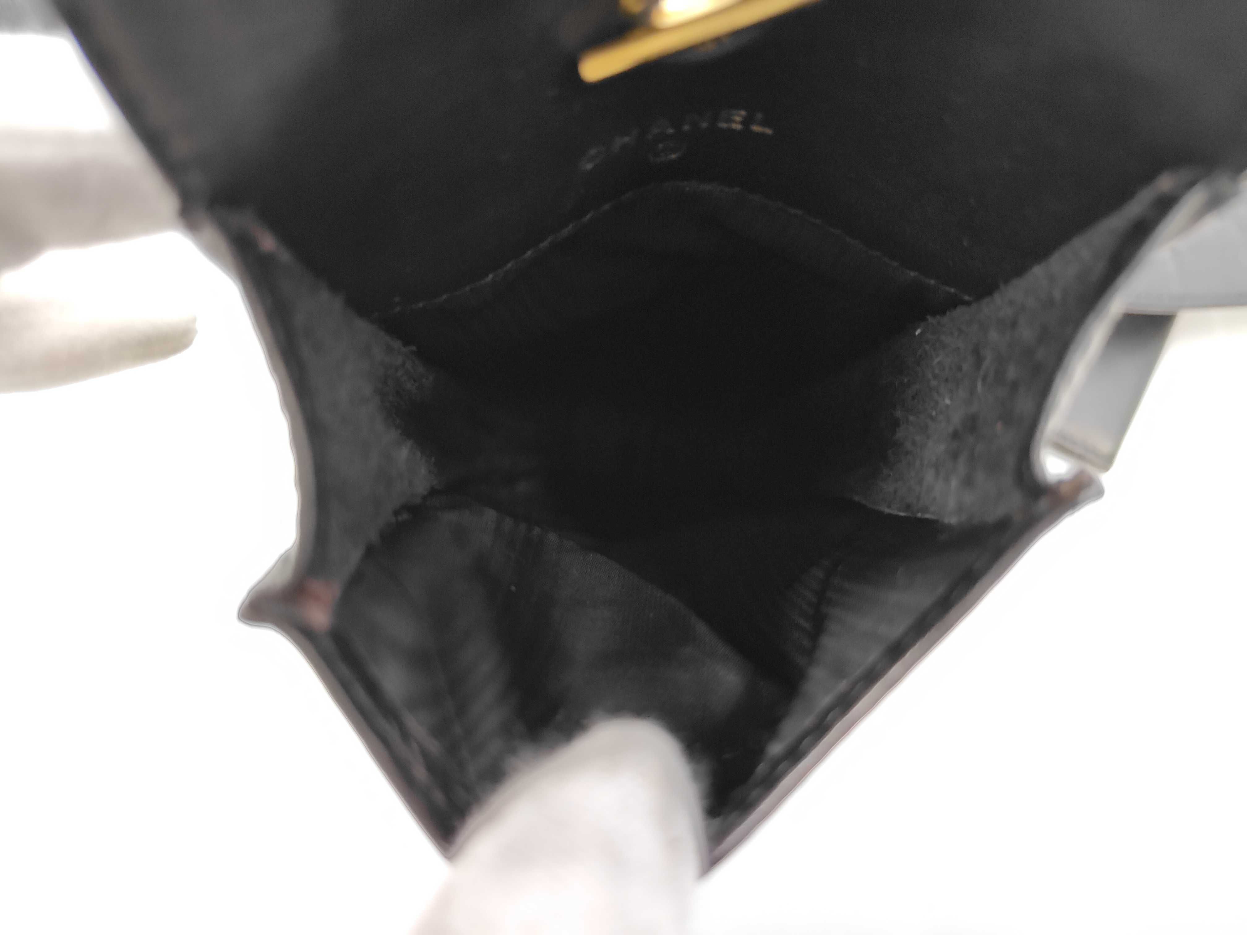 Triple Pouch Belt with Coco Mark - Black Belt — view 6