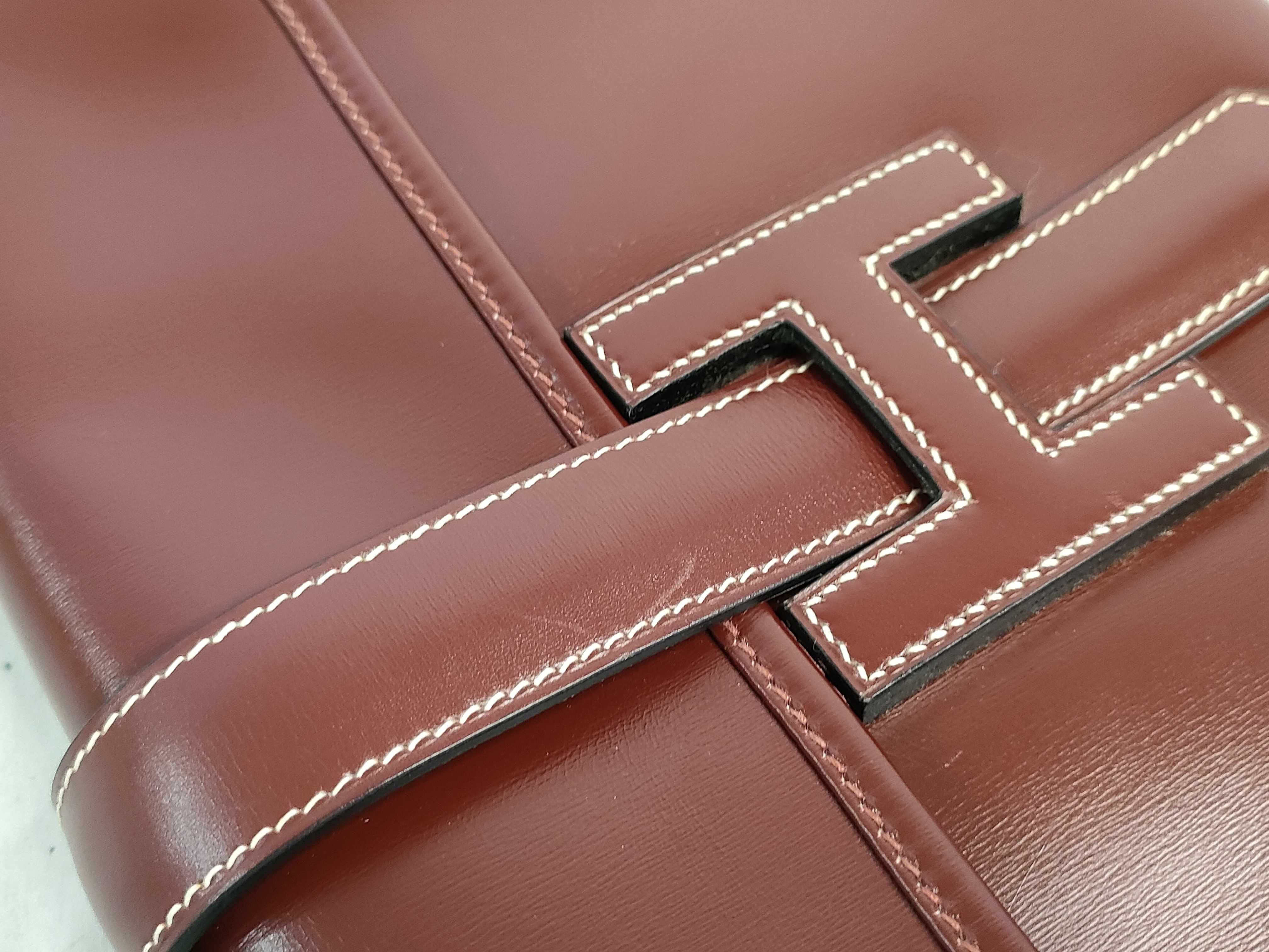Gigi PM Box Calf Brown R Clutch Bag — view 9