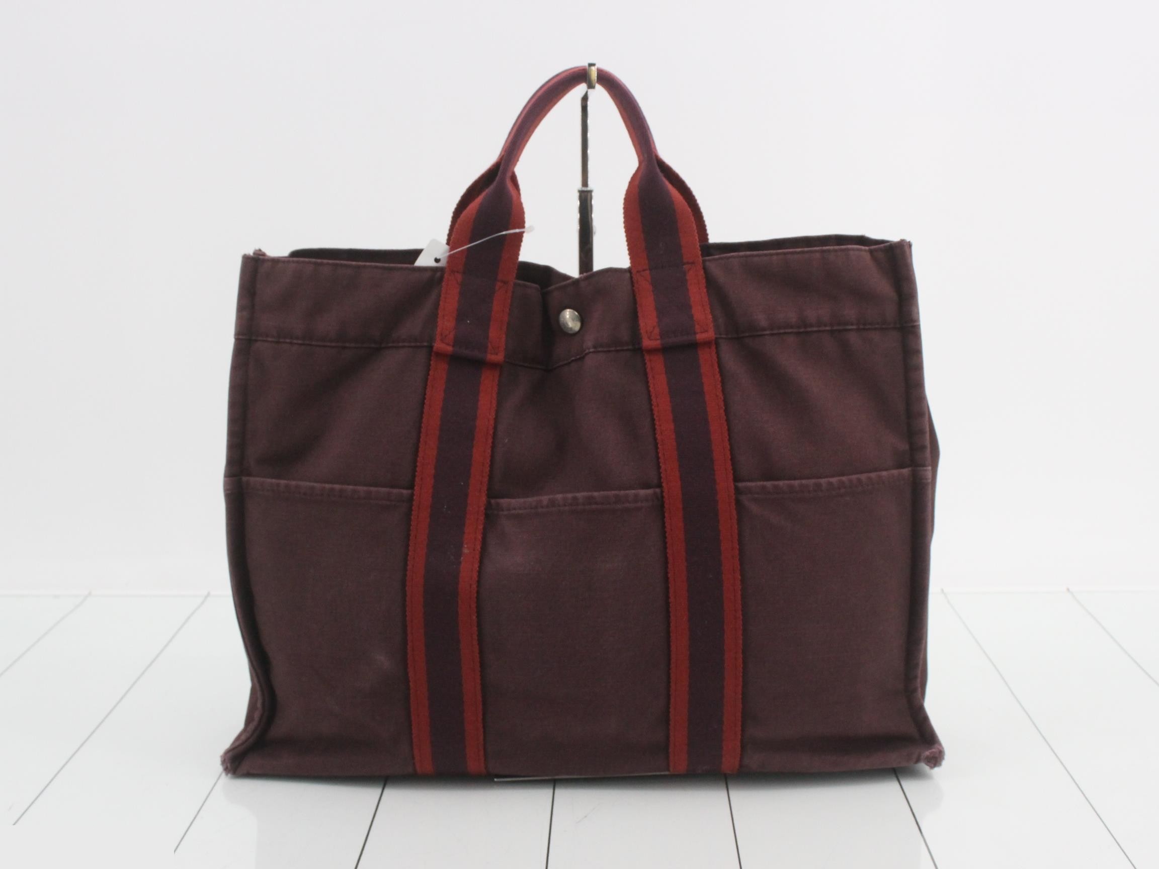 Aleline MM Tote Bag, Canvas, Red, Silver Hardware
