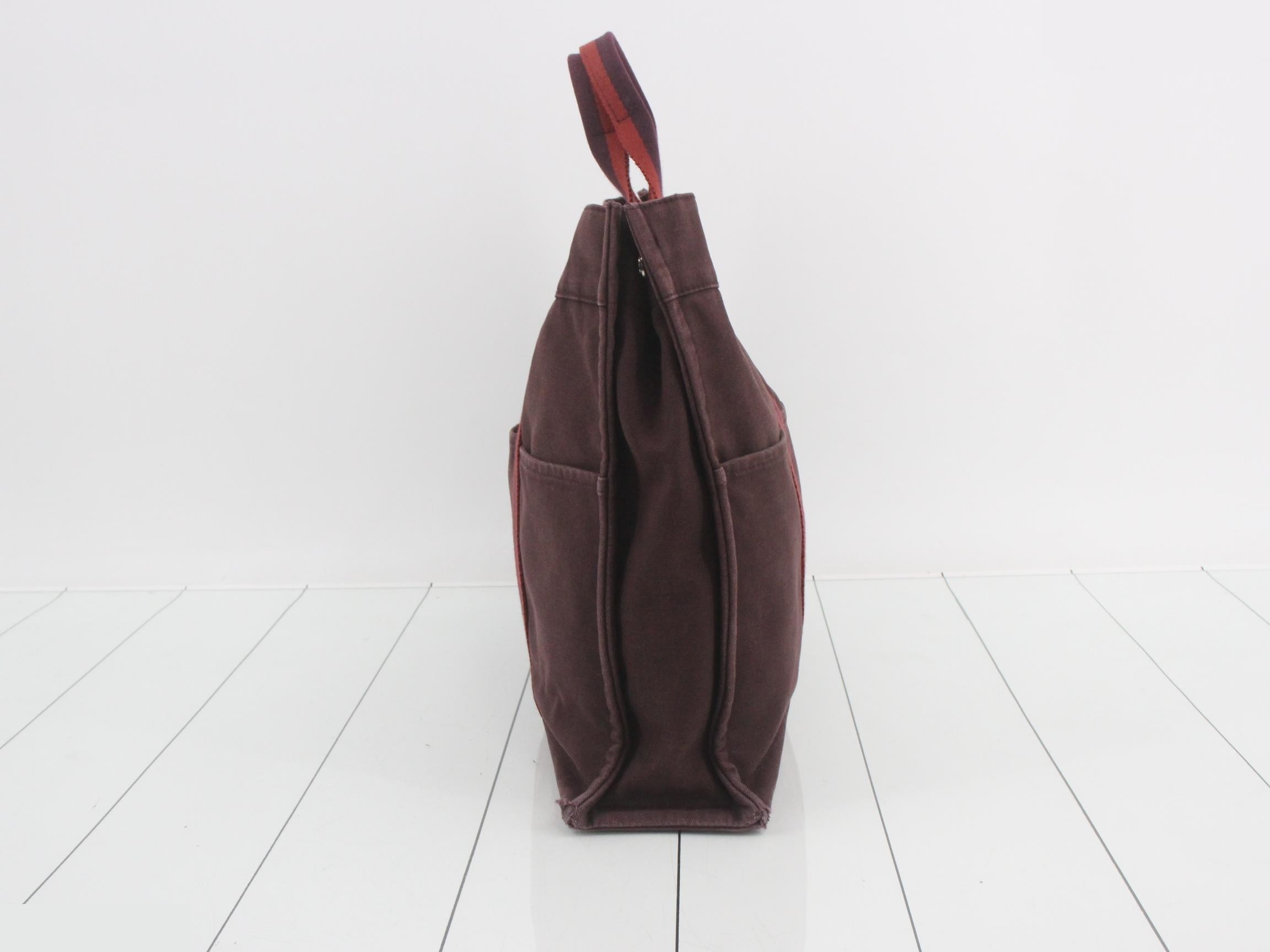 Aleline MM Tote Bag, Canvas, Red, Silver Hardware — view 3