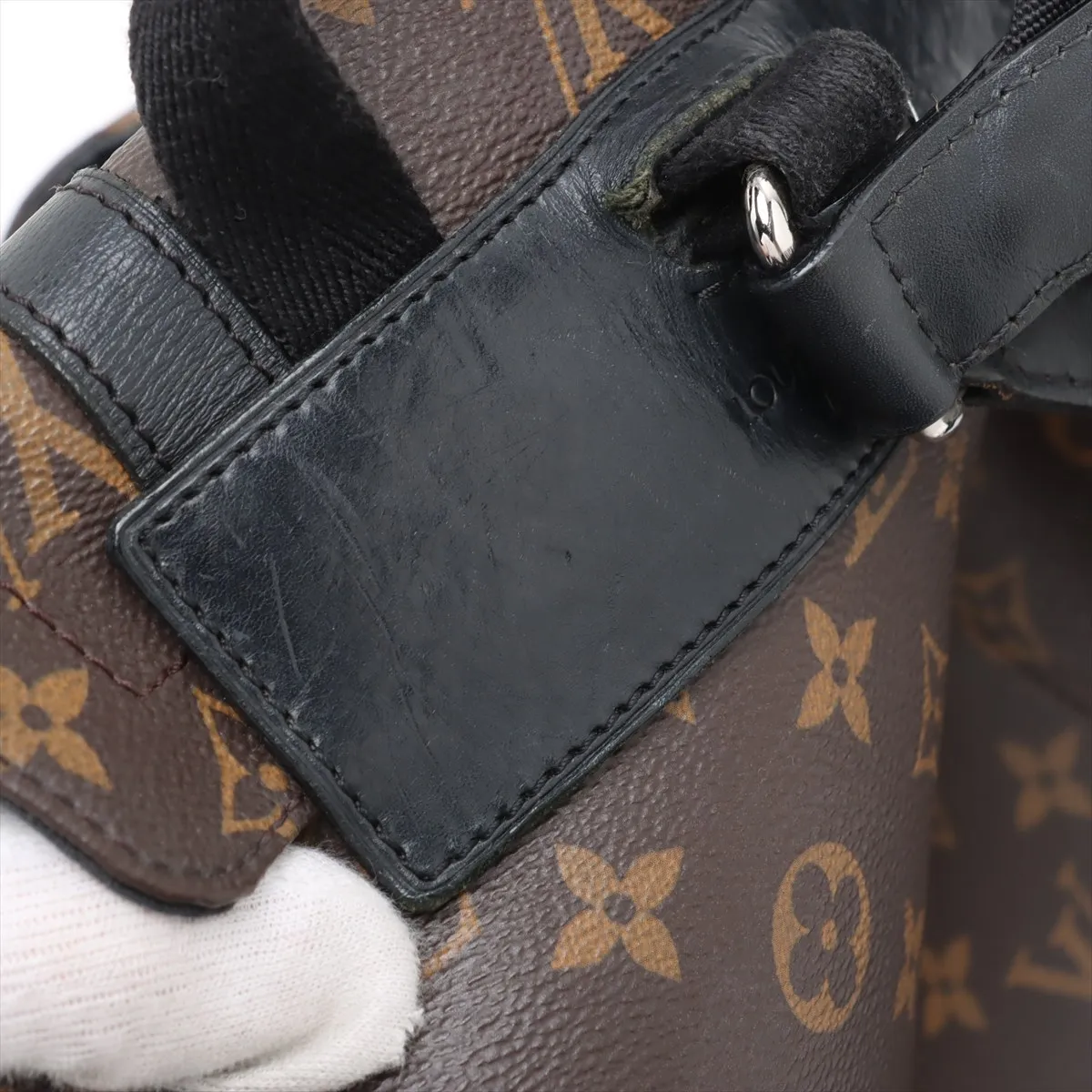 Monogram Macassar Christopher MM M43735 RI0156 Brown x Black — view 15