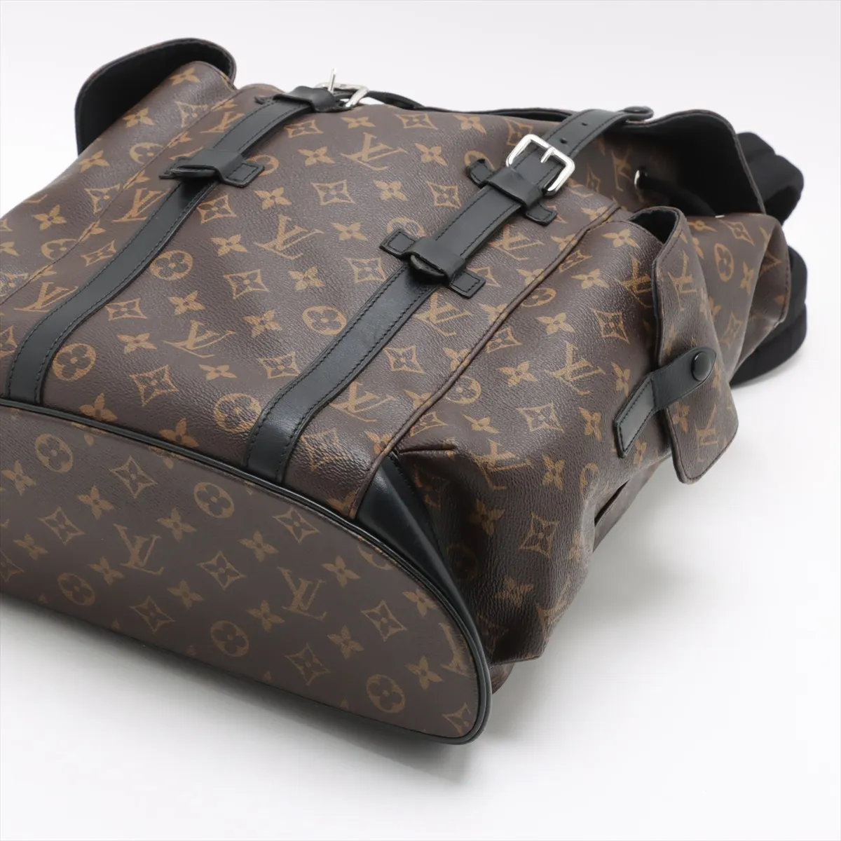 Monogram Macassar Christopher MM M43735 RI0156 Brown x Black — view 3