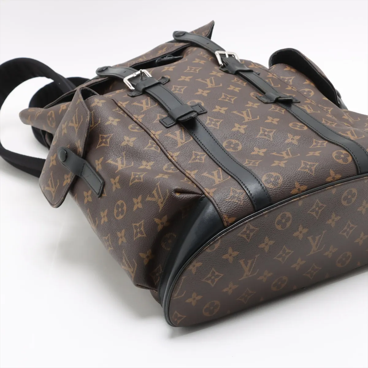 Monogram Macassar Christopher MM M43735 RI0156 Brown x Black — view 4