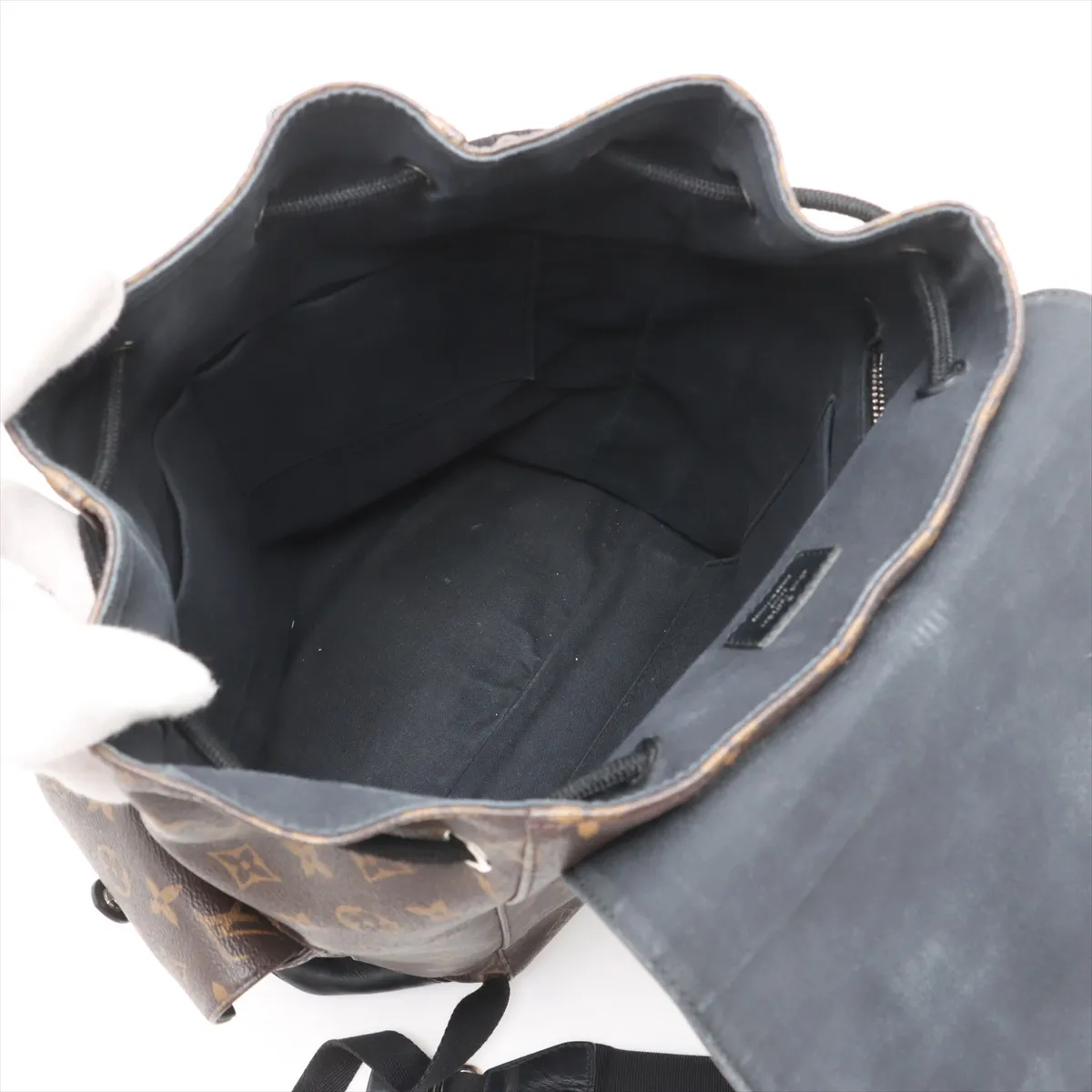 Monogram Macassar Christopher MM M43735 RI0156 Brown x Black — view 7