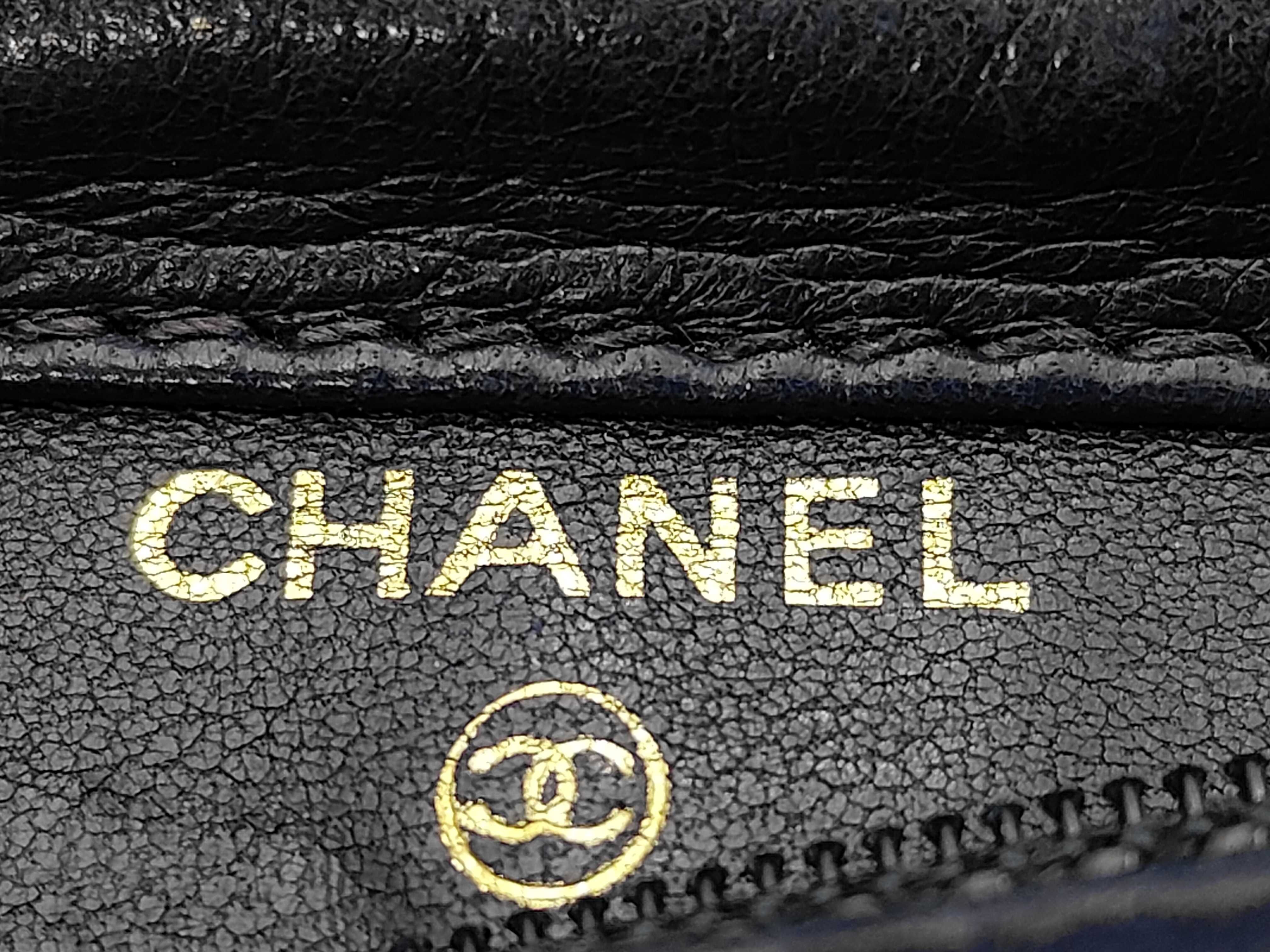 denim chain wallet, blue, serial number 4, shoulder bag. — view 11