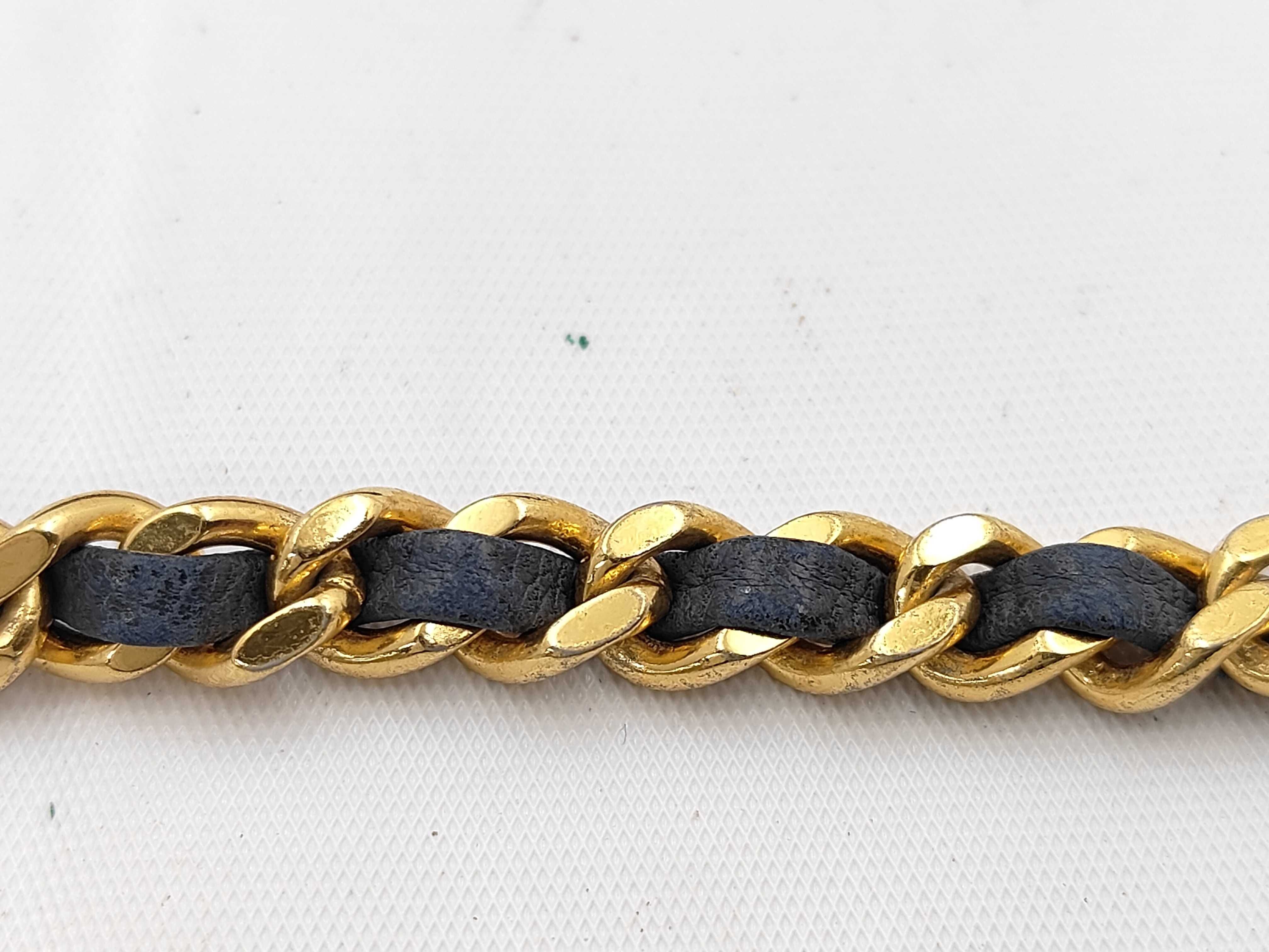 denim chain wallet, blue, serial number 4, shoulder bag. — view 4