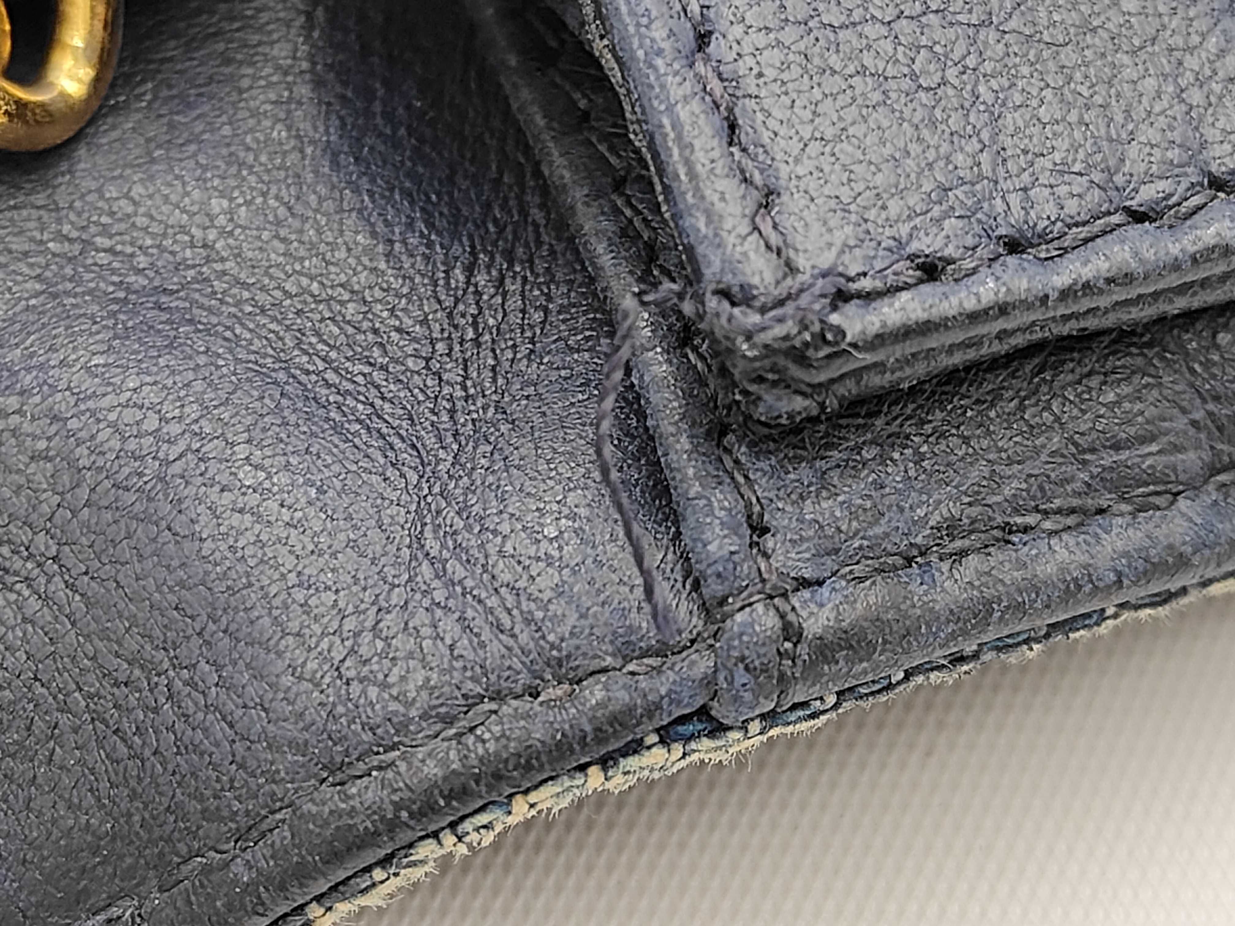denim chain wallet, blue, serial number 4, shoulder bag. — view 8