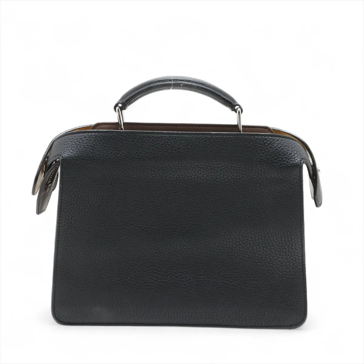 Peekaboo Ic You Small Leather 2WAY Handbag Black 7VA530 Pouch Dirty — view 2