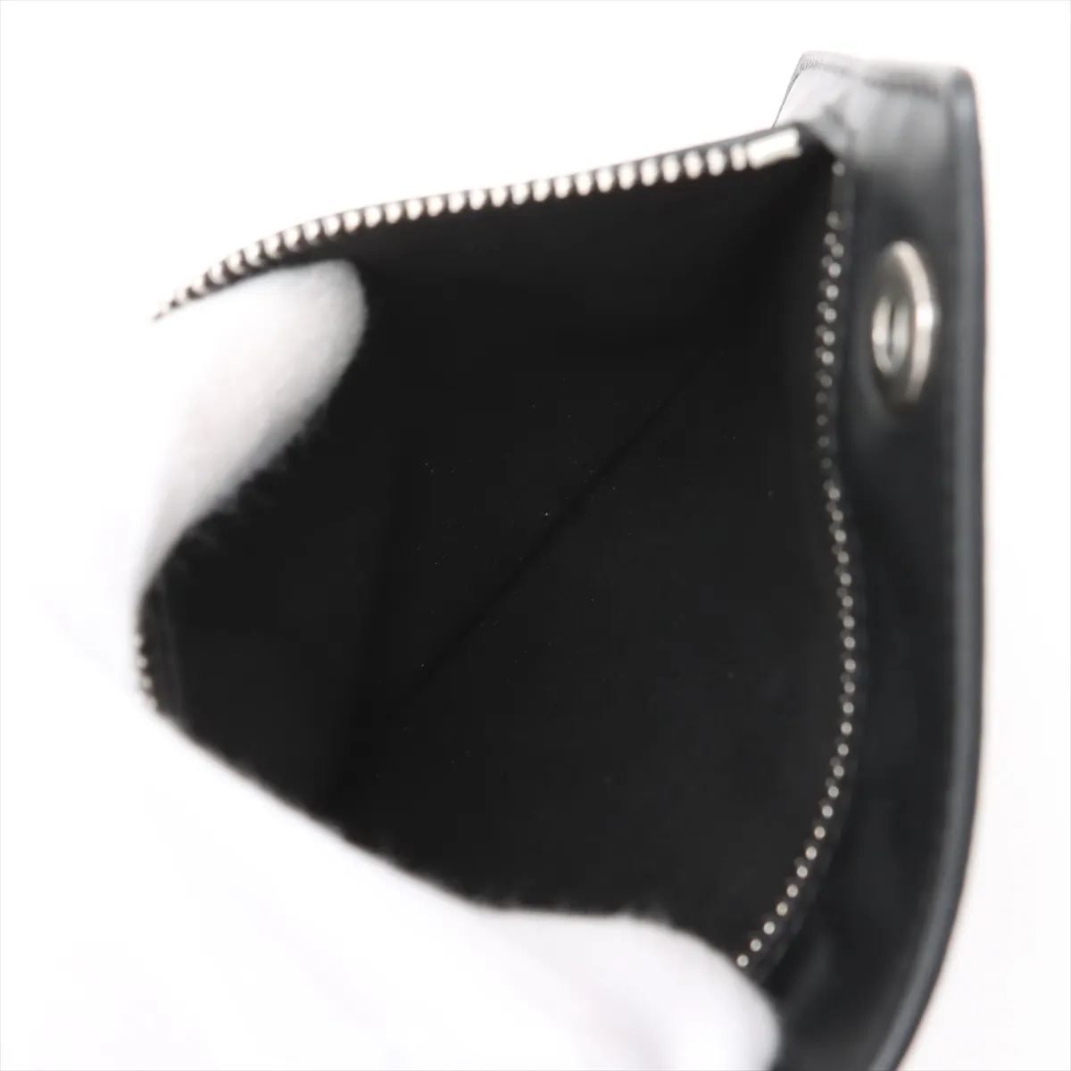 Peekaboo Ic You Small Leather 2WAY Handbag Black 7VA530 Pouch Dirty — view 10
