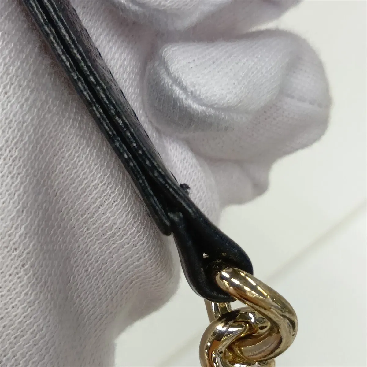 Boy Chanel Caviar Skin Chain Wallet, Black with Gold Hardware, EKK3LJ98, Random Plate — view 15
