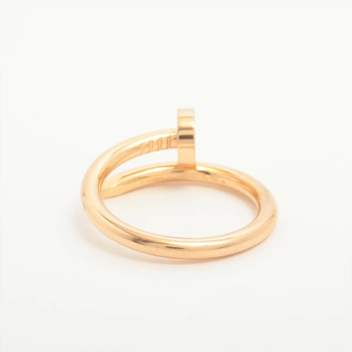 Juste un Clou Ring, 750 (PG), 8.0g, Size 60, UUX093, some dents and scratches. — view 2