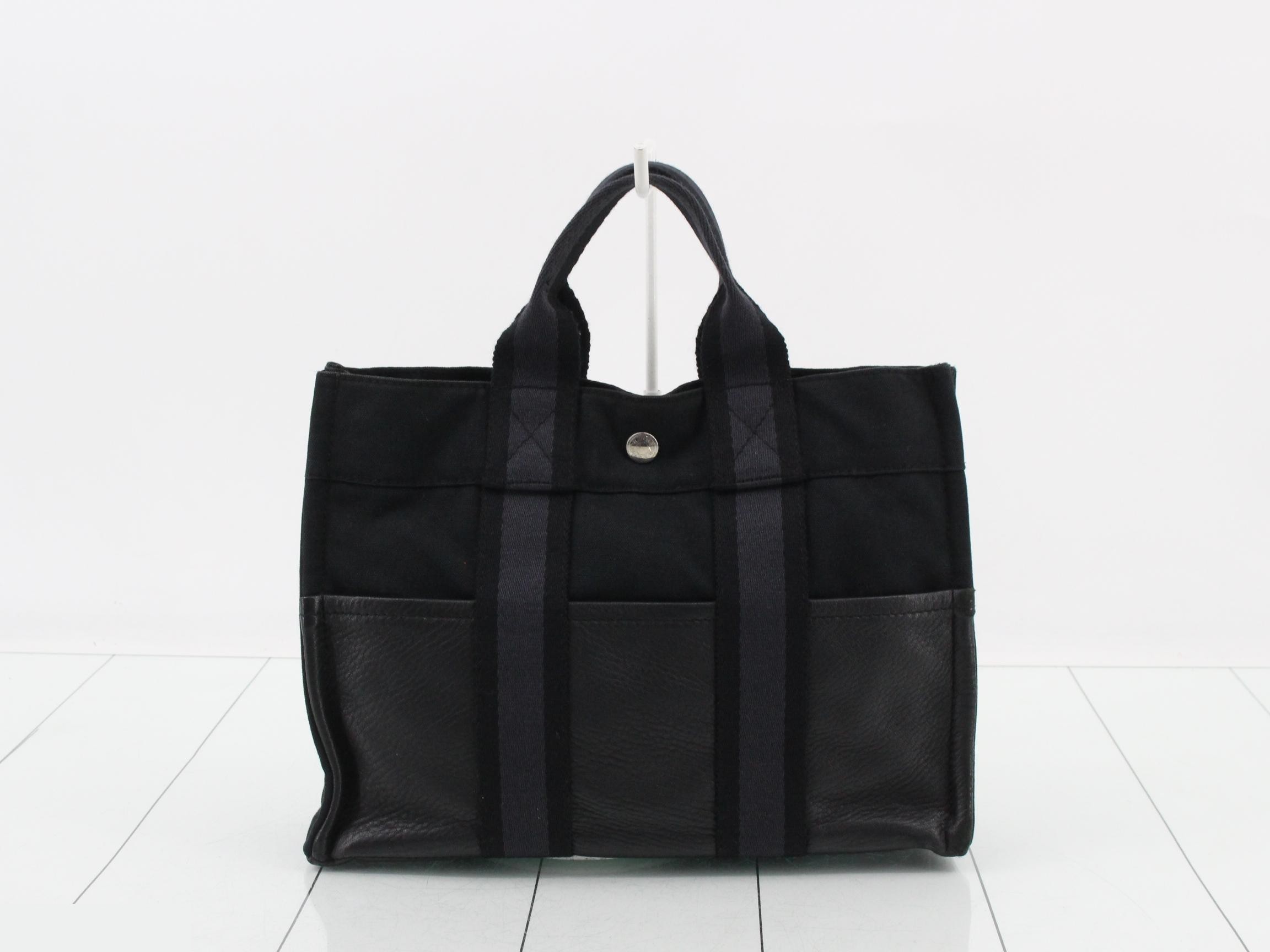 New Fool's Tote PM Half Leather Canvas/Leather Black — view 2