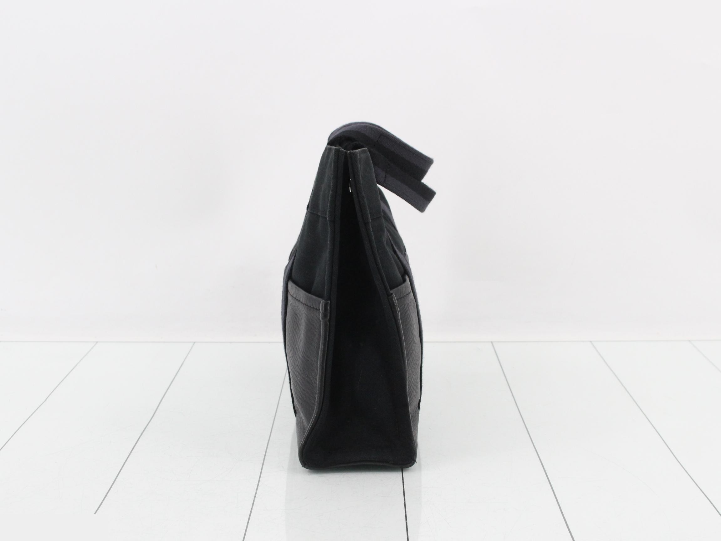 New Fool's Tote PM Half Leather Canvas/Leather Black — view 3
