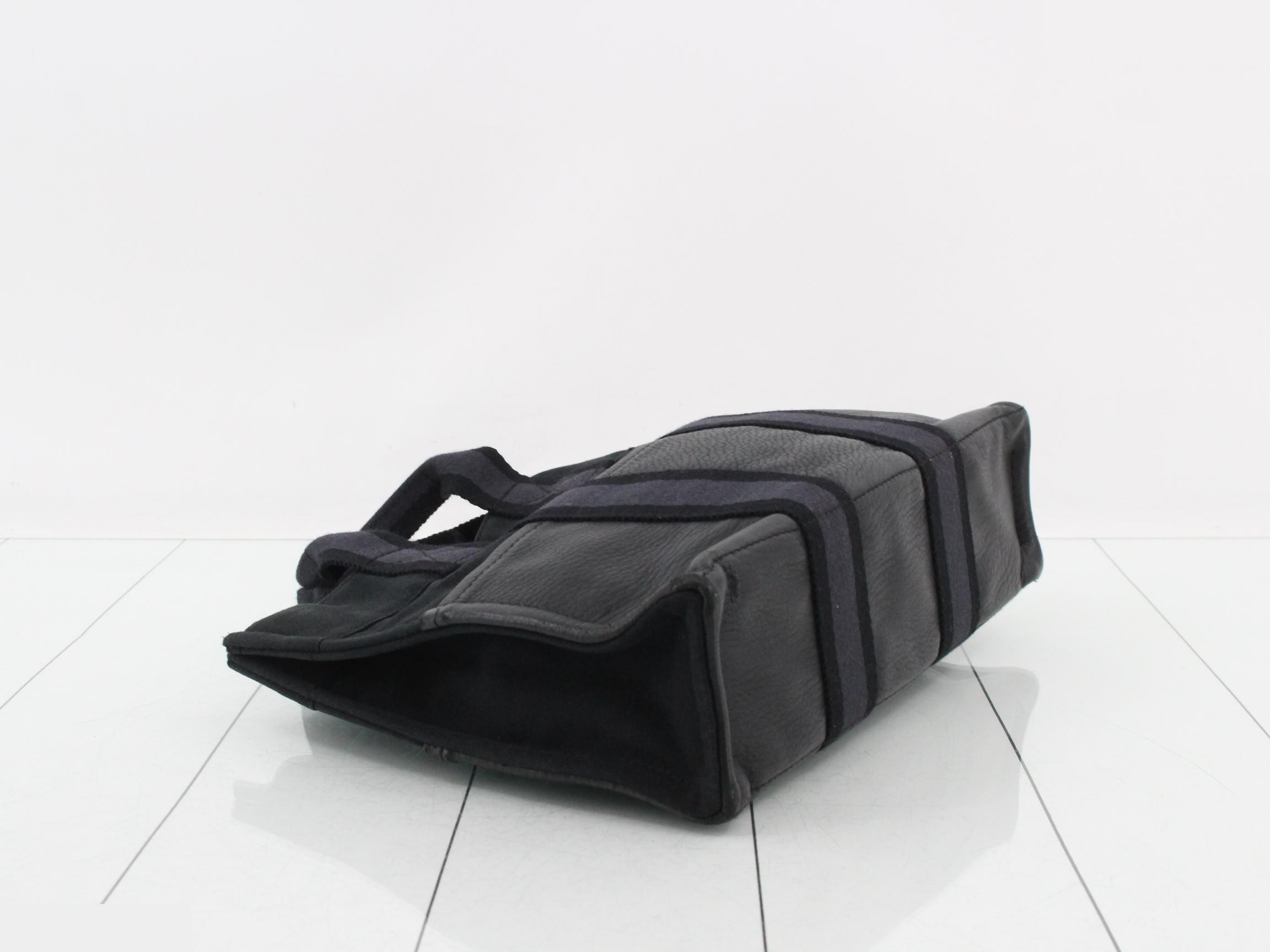 New Fool's Tote PM Half Leather Canvas/Leather Black — view 5