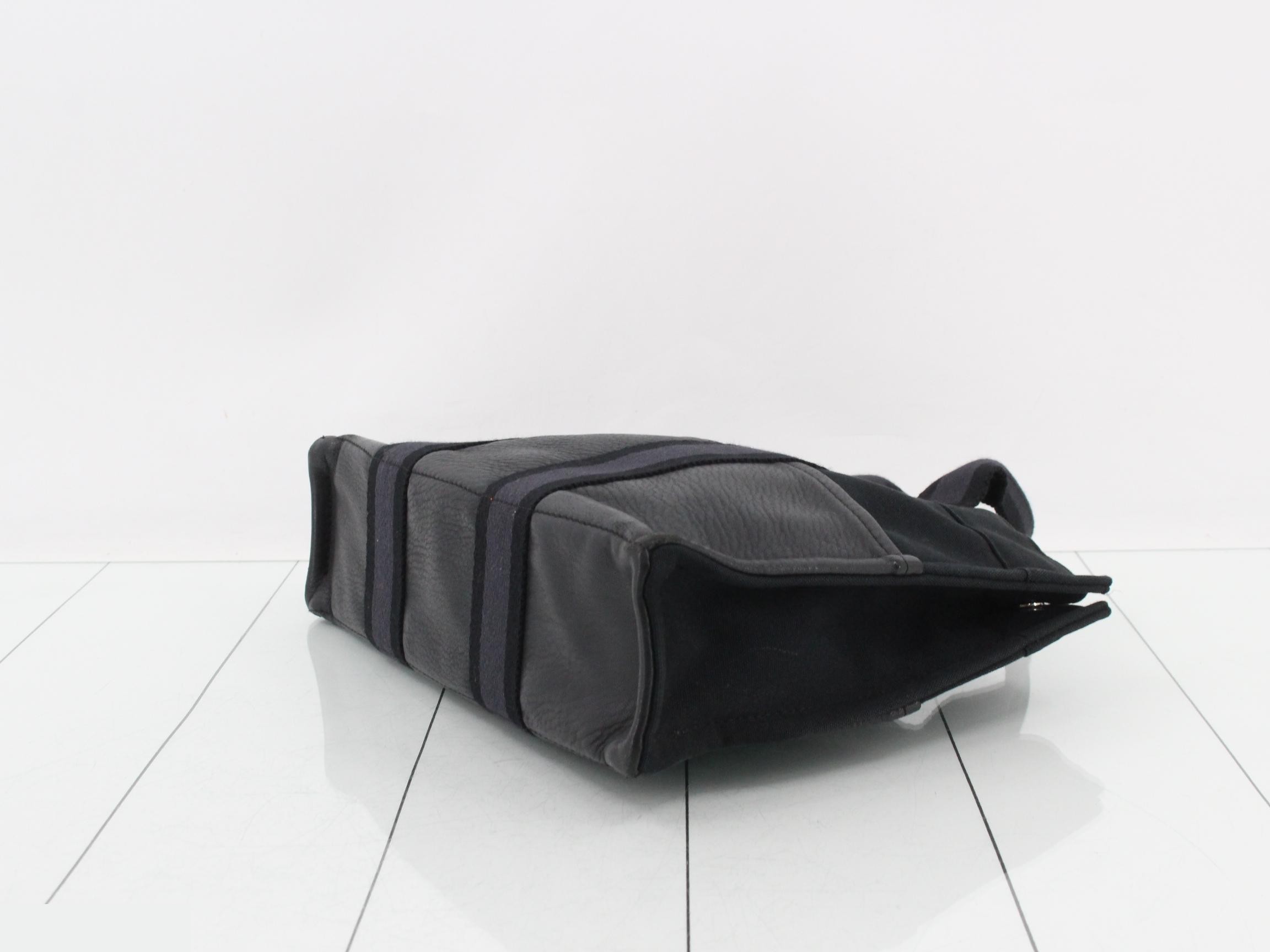 New Fool's Tote PM Half Leather Canvas/Leather Black — view 6